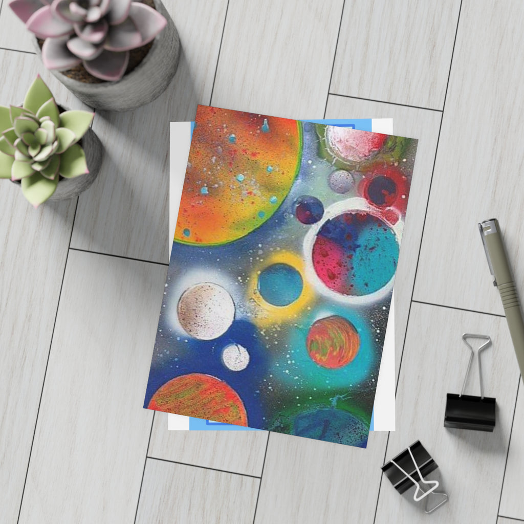 Galaxy Planets Print Postcard Bundles