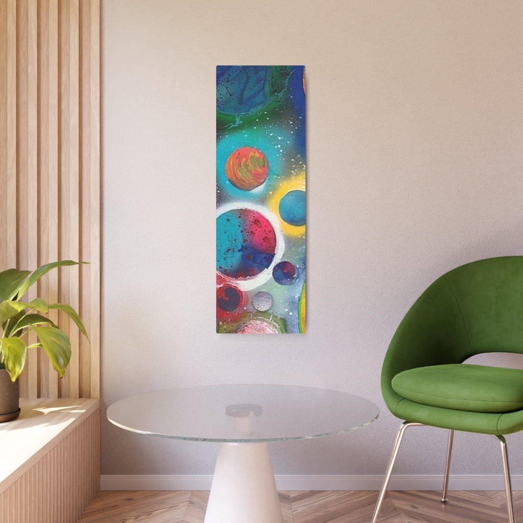 Galaxy Planets Metal Art Sign