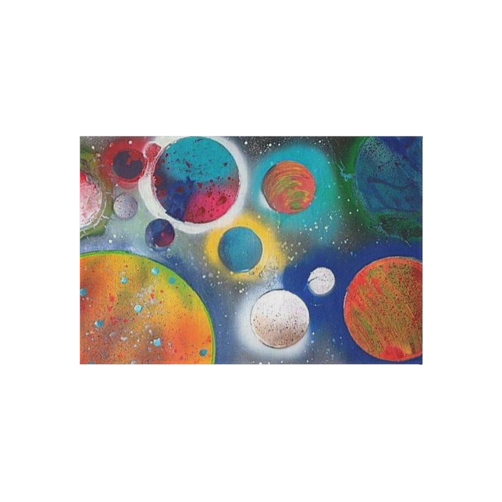 Galaxy Planets Outdoor Rug
