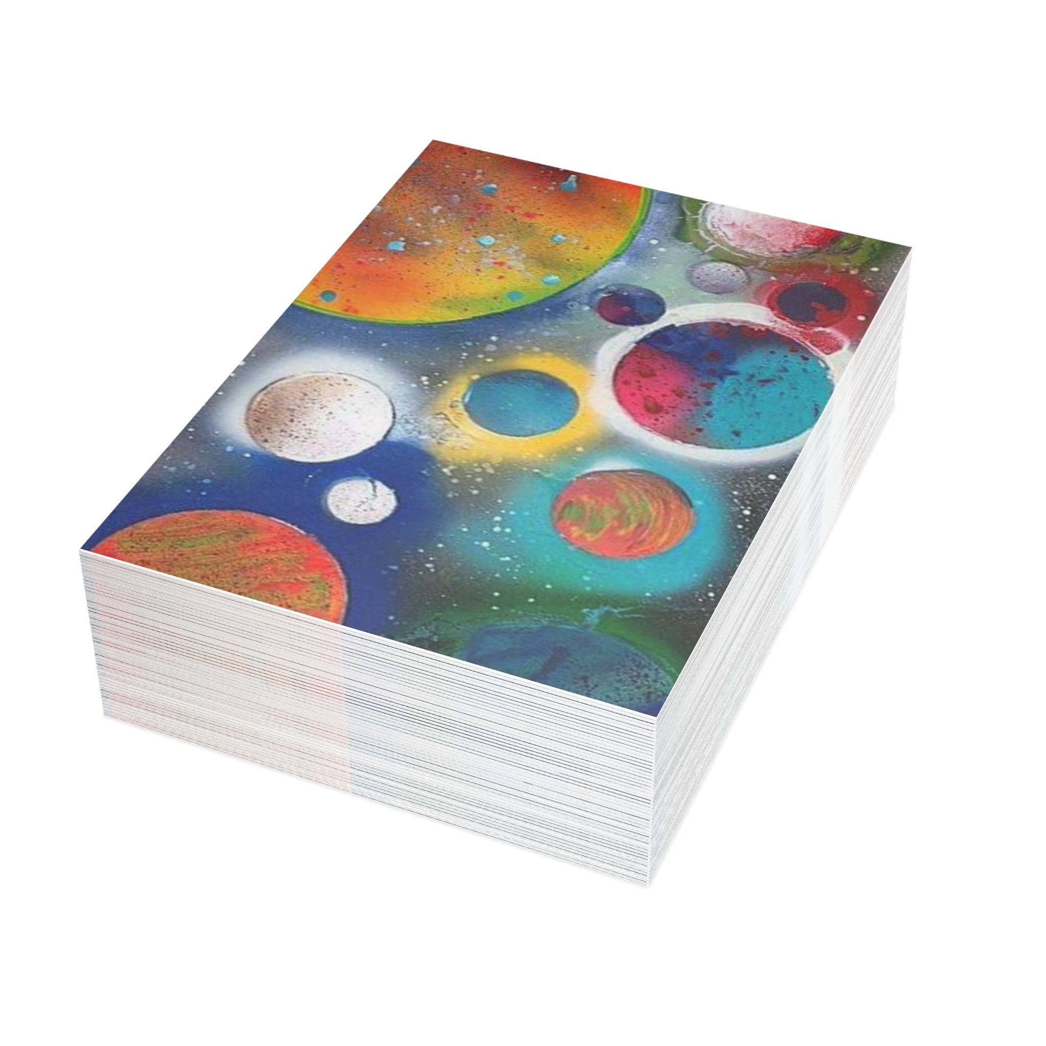Galaxy Planets Print Postcard Bundles