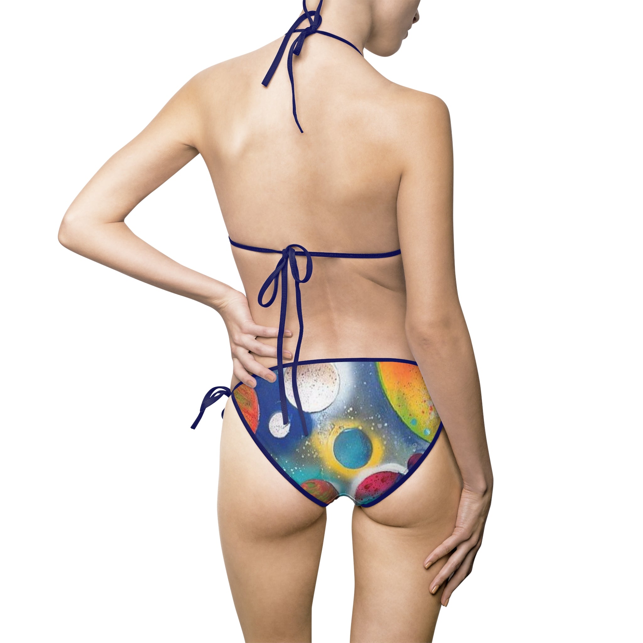 Galaxy Planets Bikini Swimsuit Set