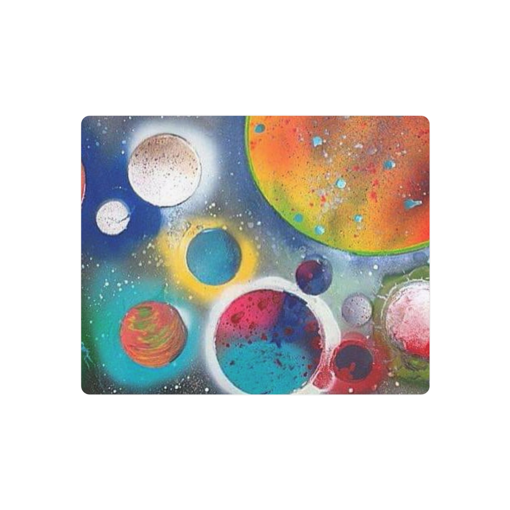 Galaxy Planets Metal Art Sign