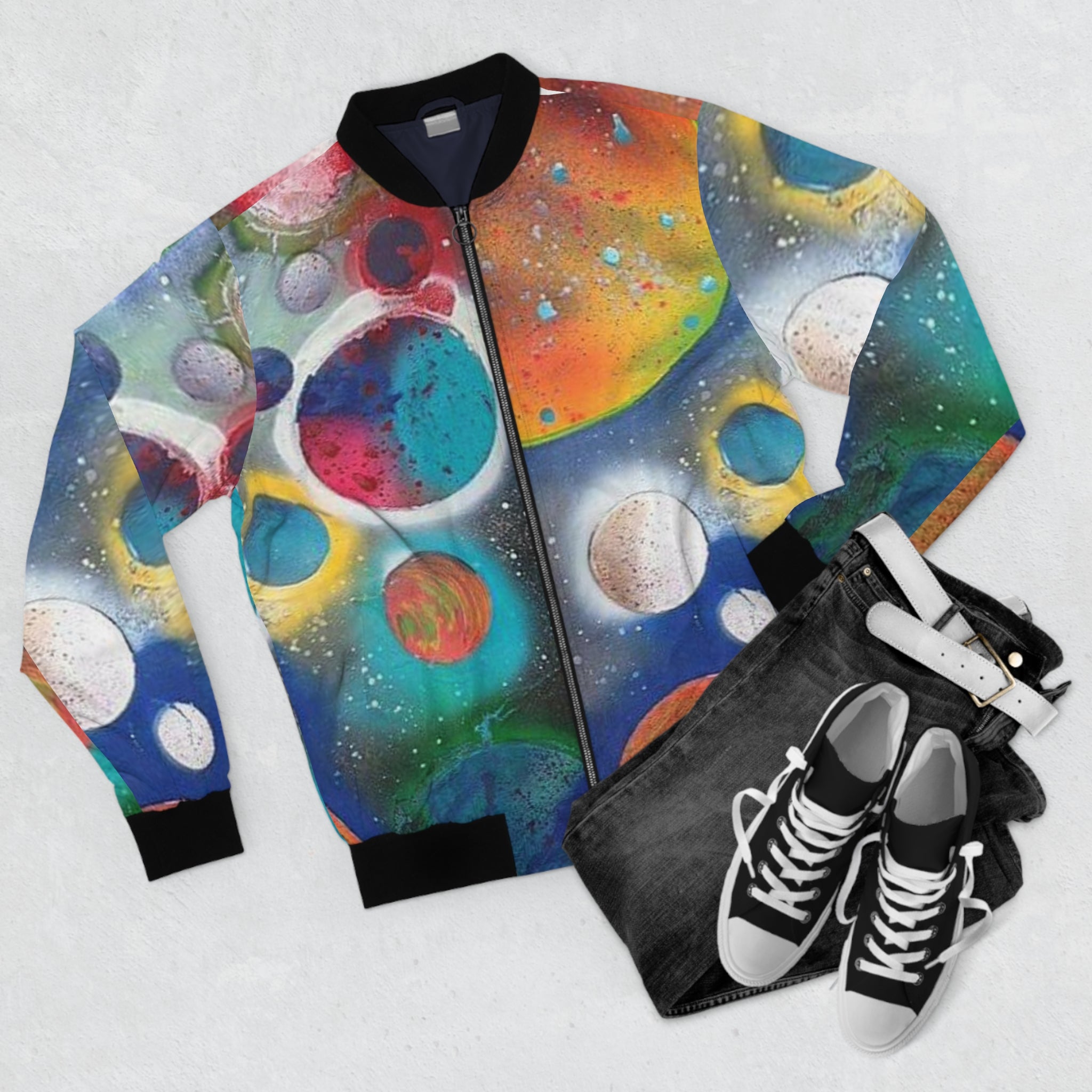 Galaxy Planets Bomber Jacket
