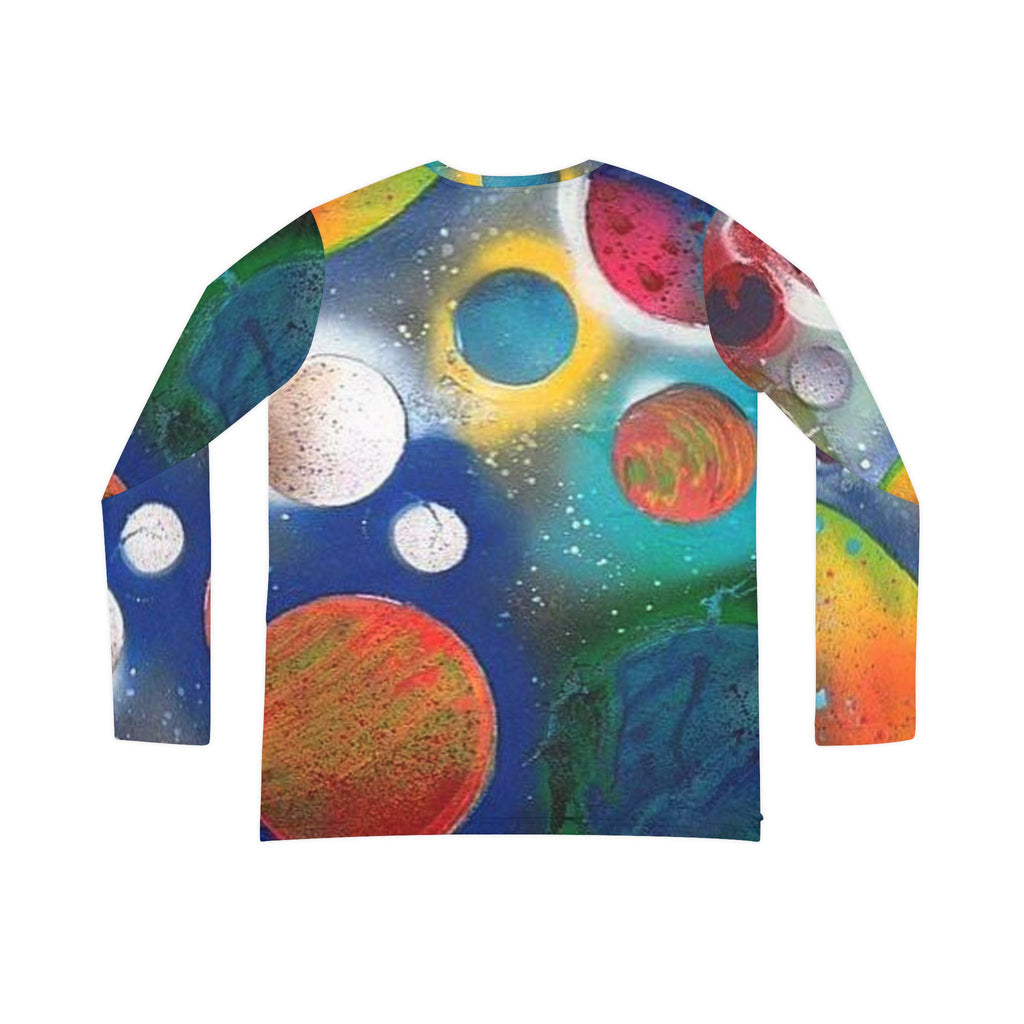 Galaxy Planets Women's V-Neck Long Sleeve