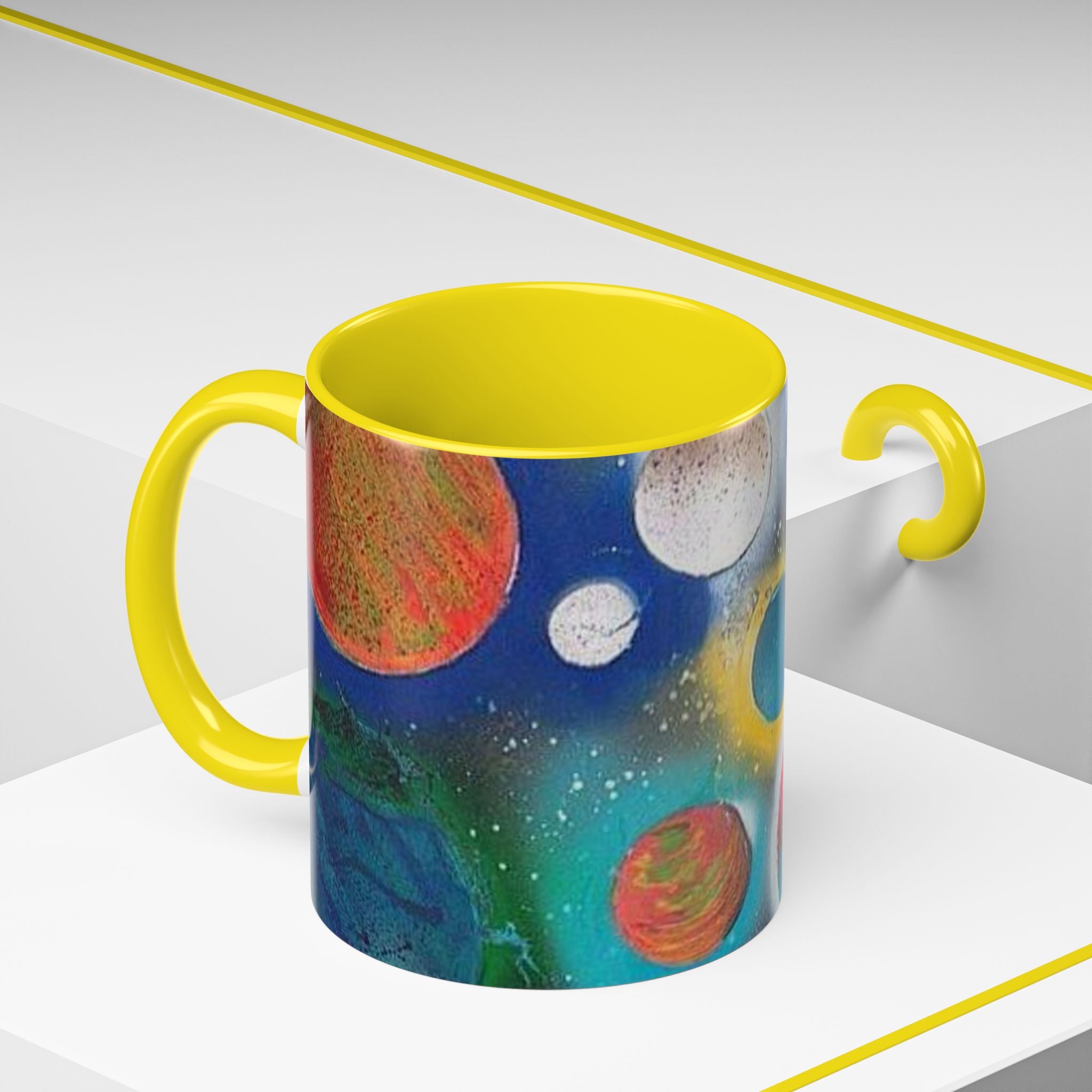 Galaxy Planets Accent Coffee Mug (11/15oz)