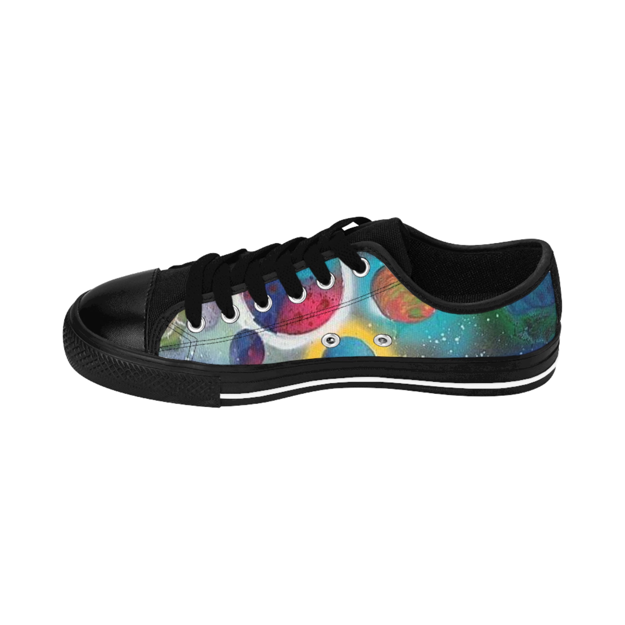 Galaxy Planets Men's Low-Top Sneakers