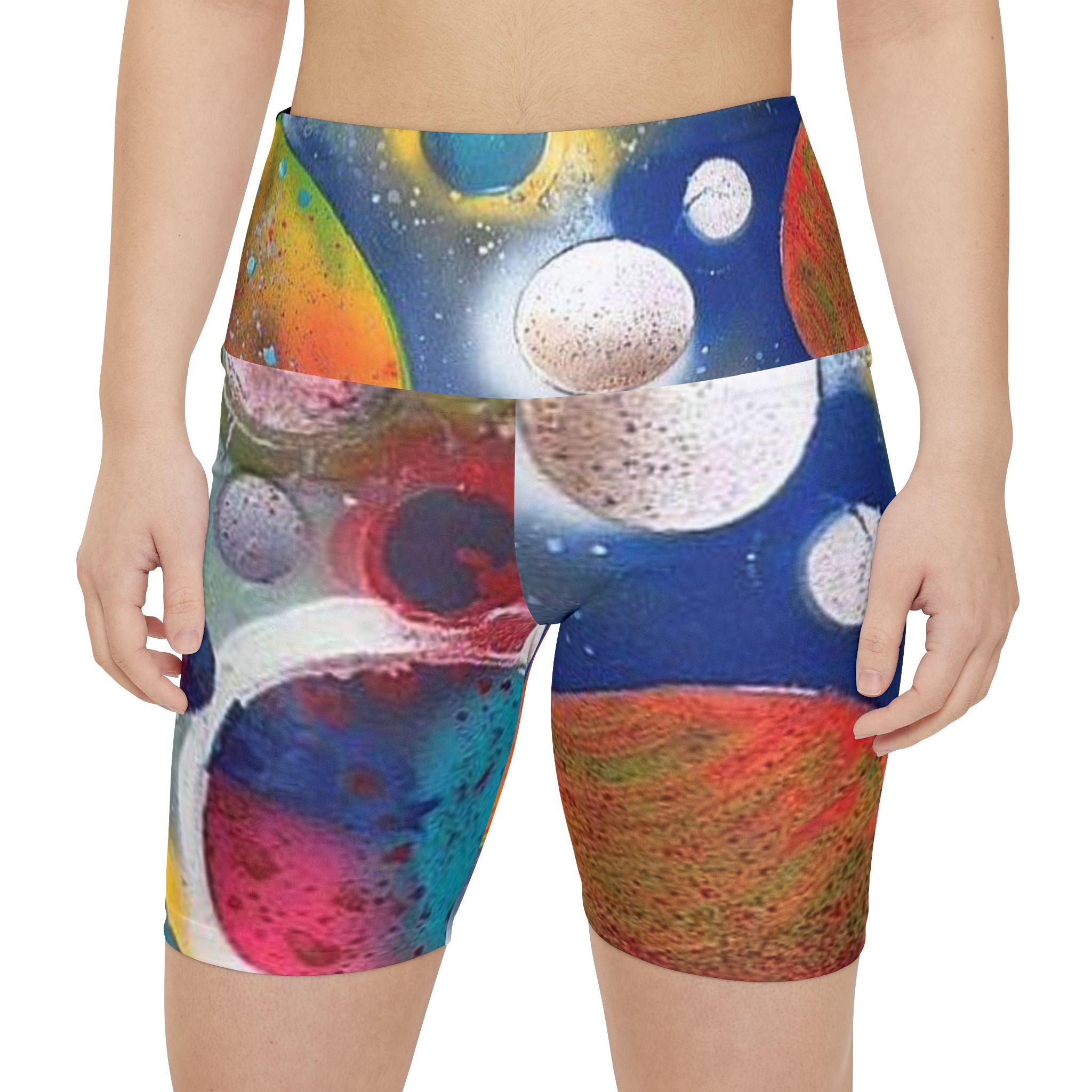 Galaxy Planets Women's Workout Shorts