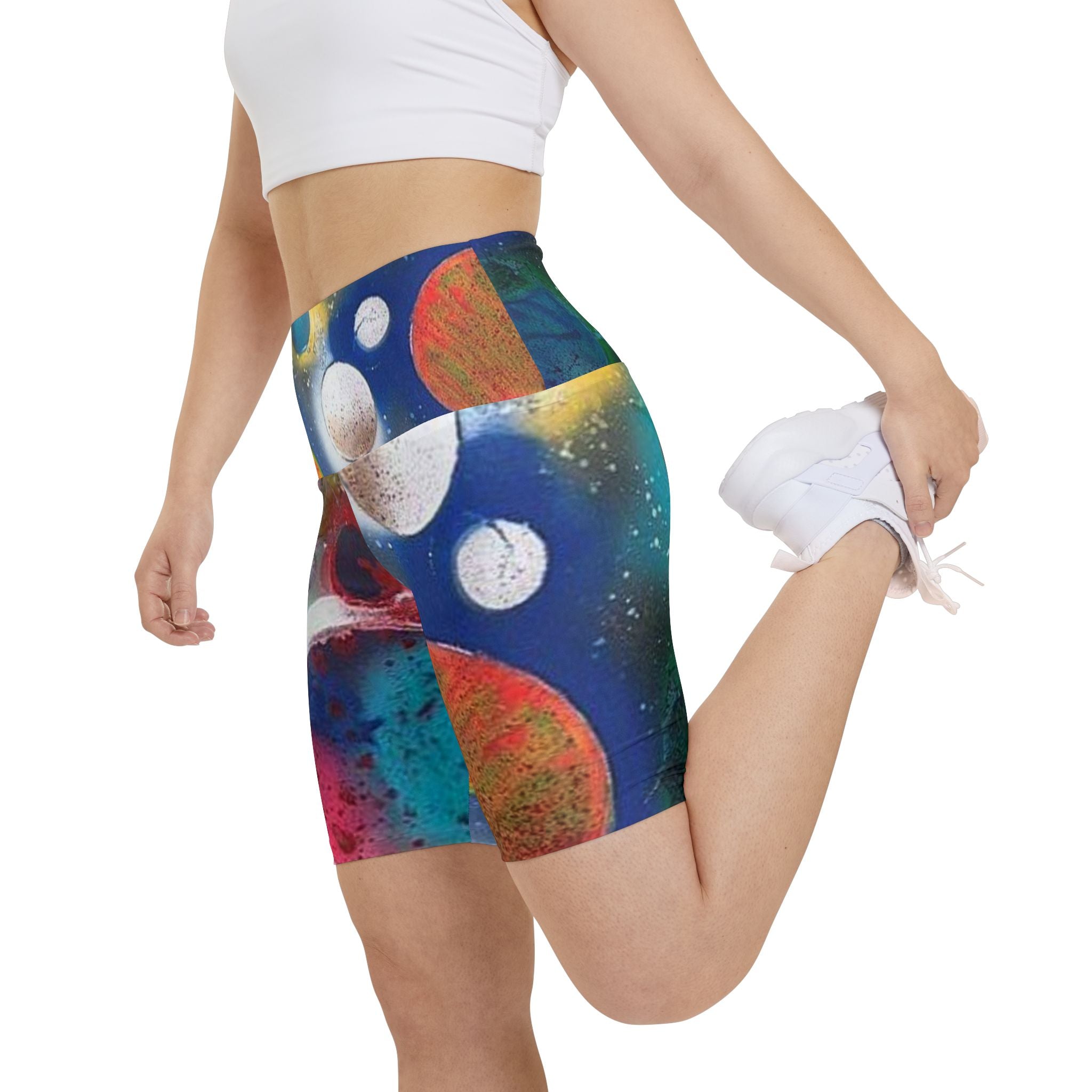 Galaxy Planets Women's Workout Shorts