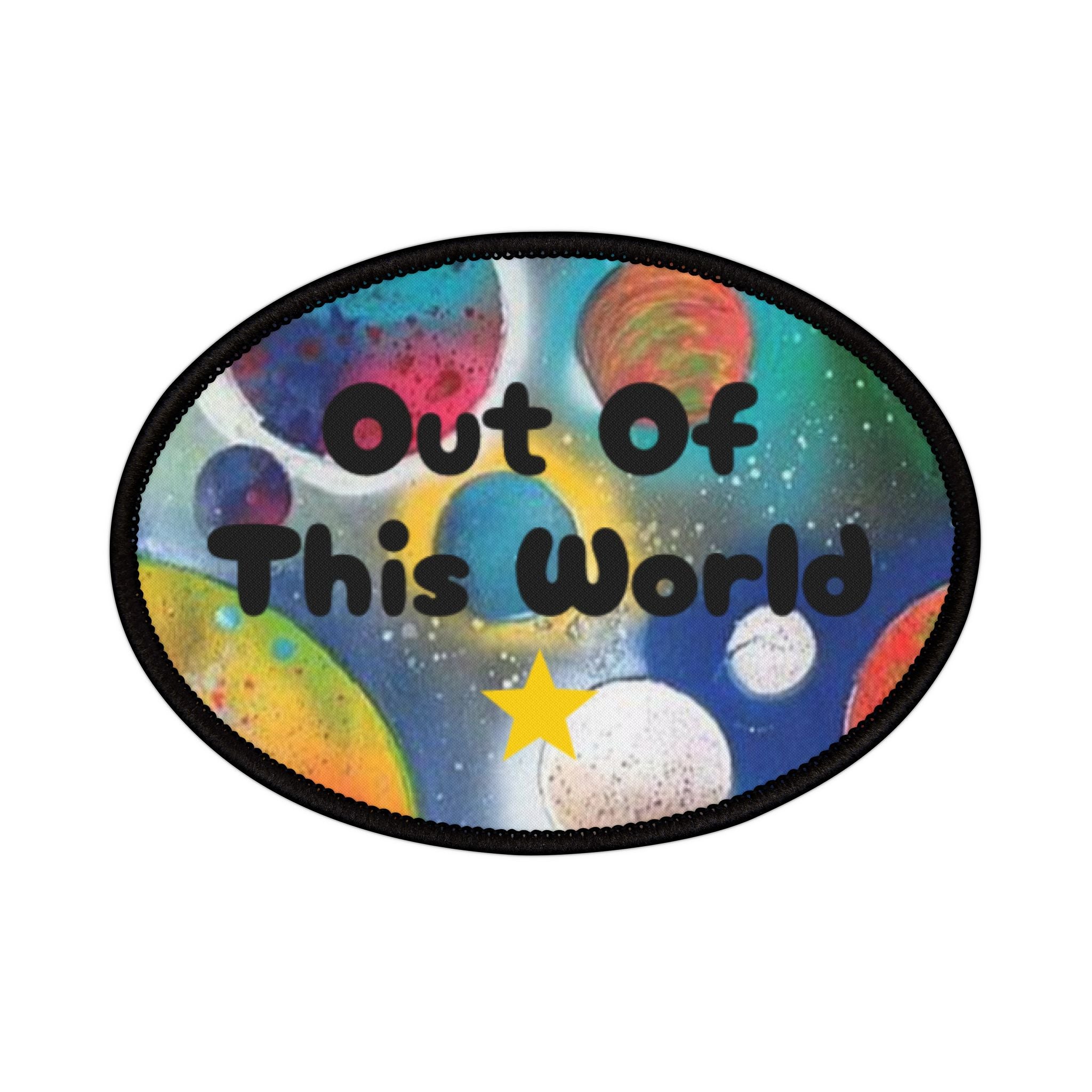 Galaxy Planets "Out Of This World" Iron-On Patch