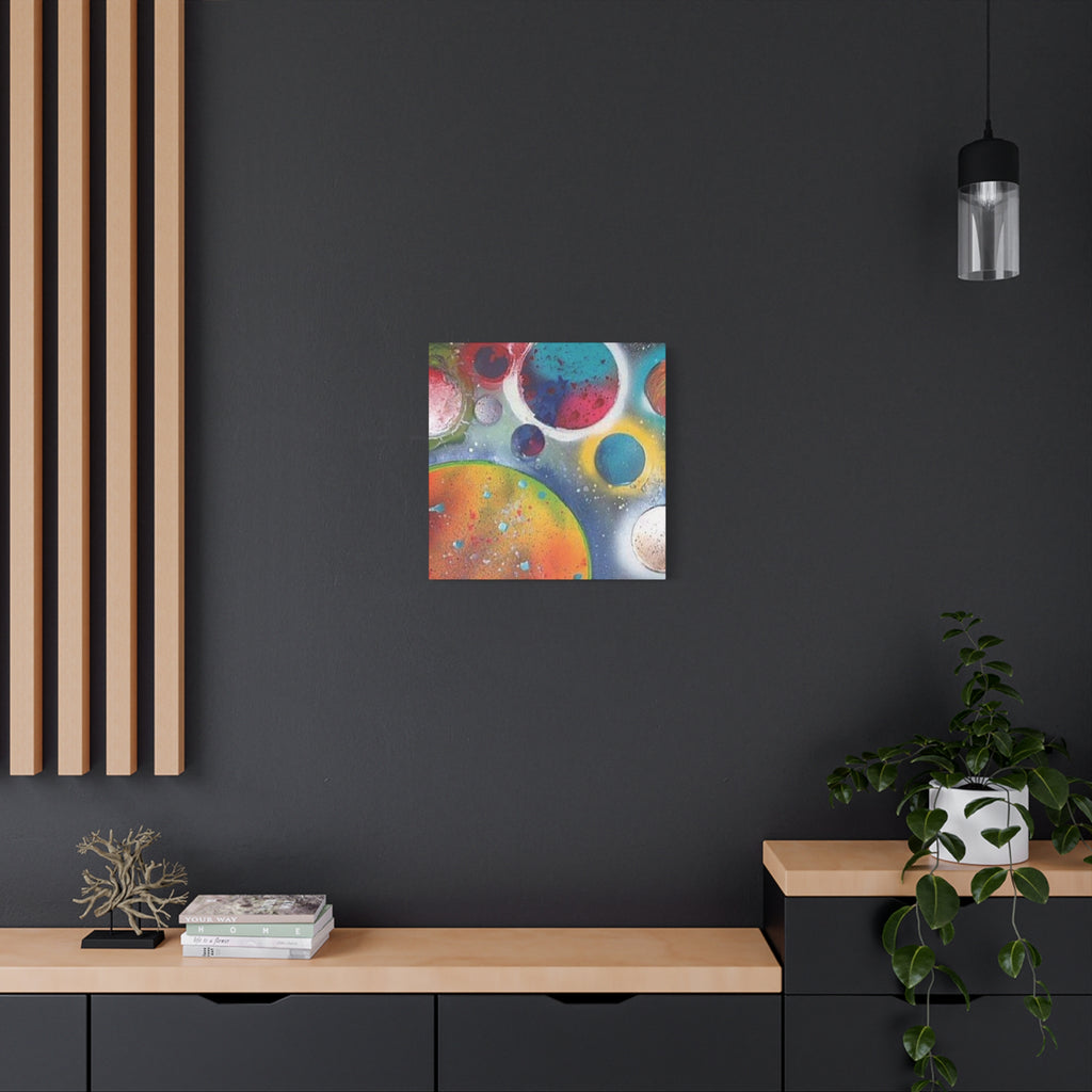 Galaxy Planets Art Print Matte Canvas