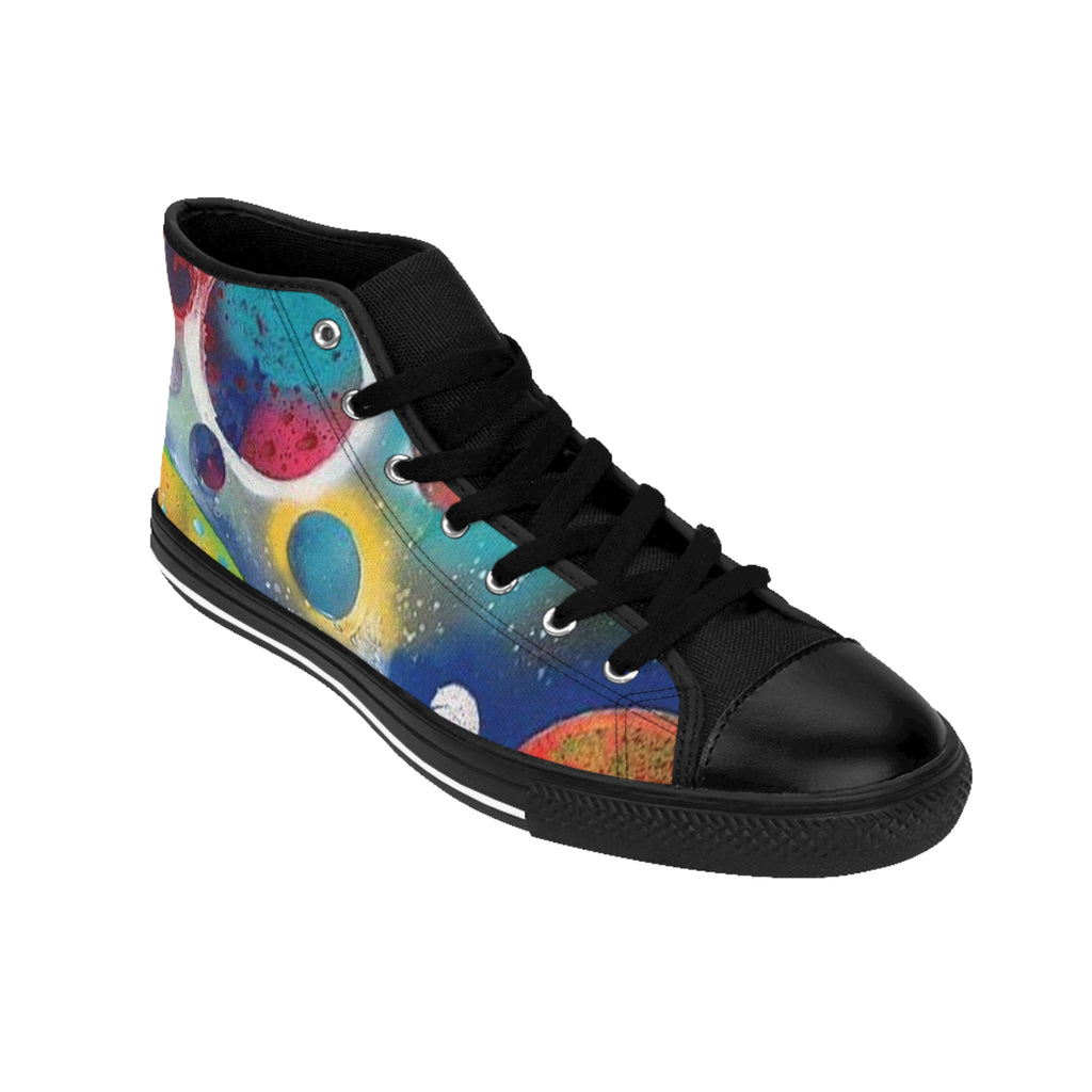 Galaxy Planets Women's High-Top Sneakers