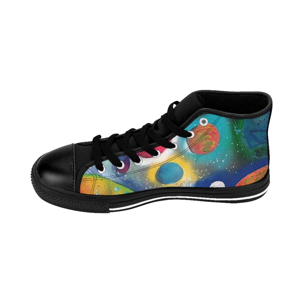 Galaxy Planets Women's High-Top Sneakers