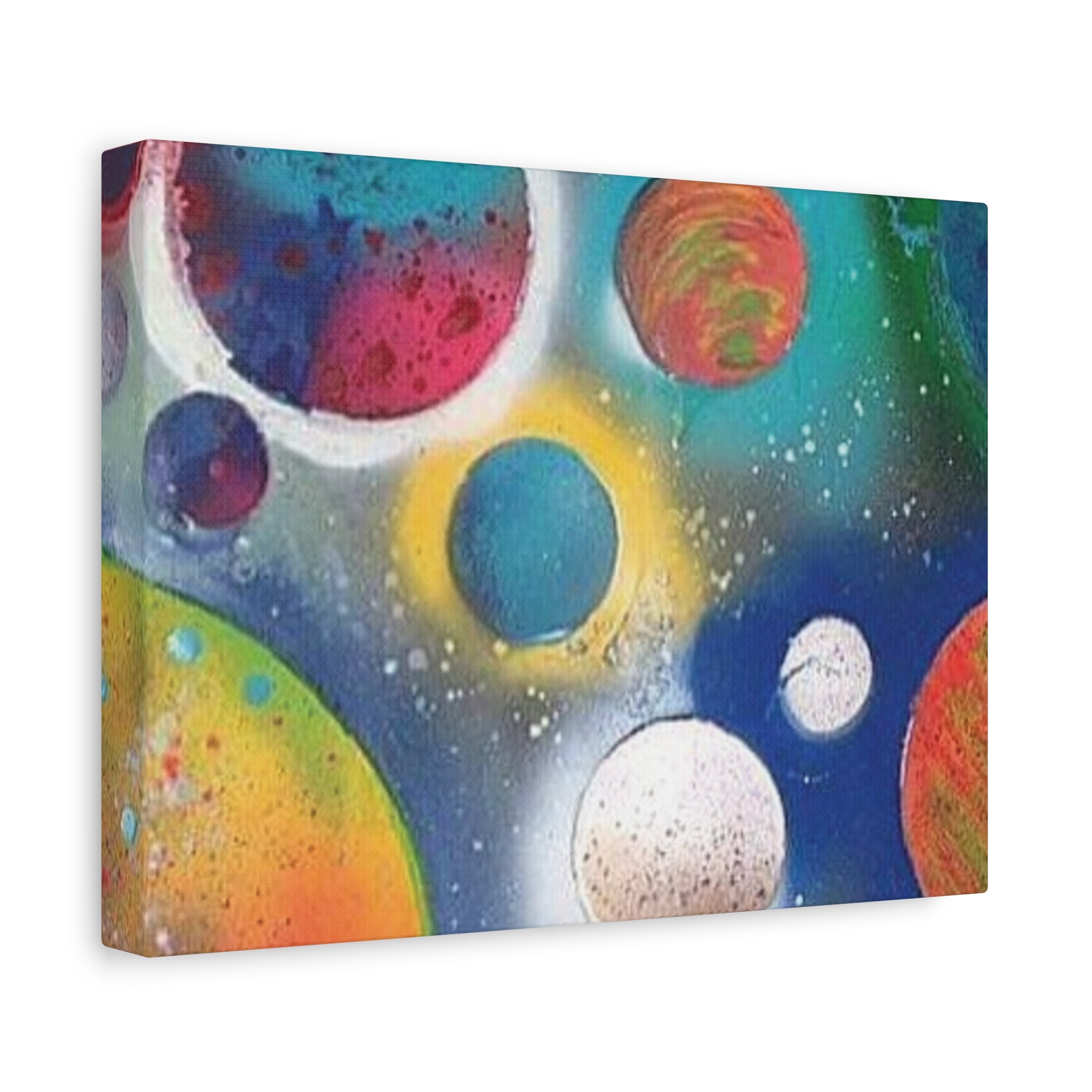 Colorful Planetary Art Matte Canvas