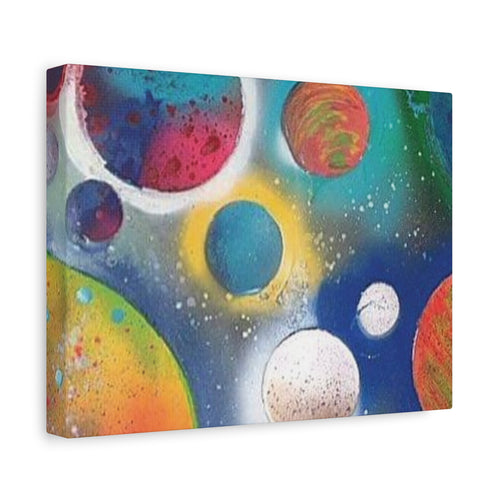 Colorful Planetary Art Matte Canvas