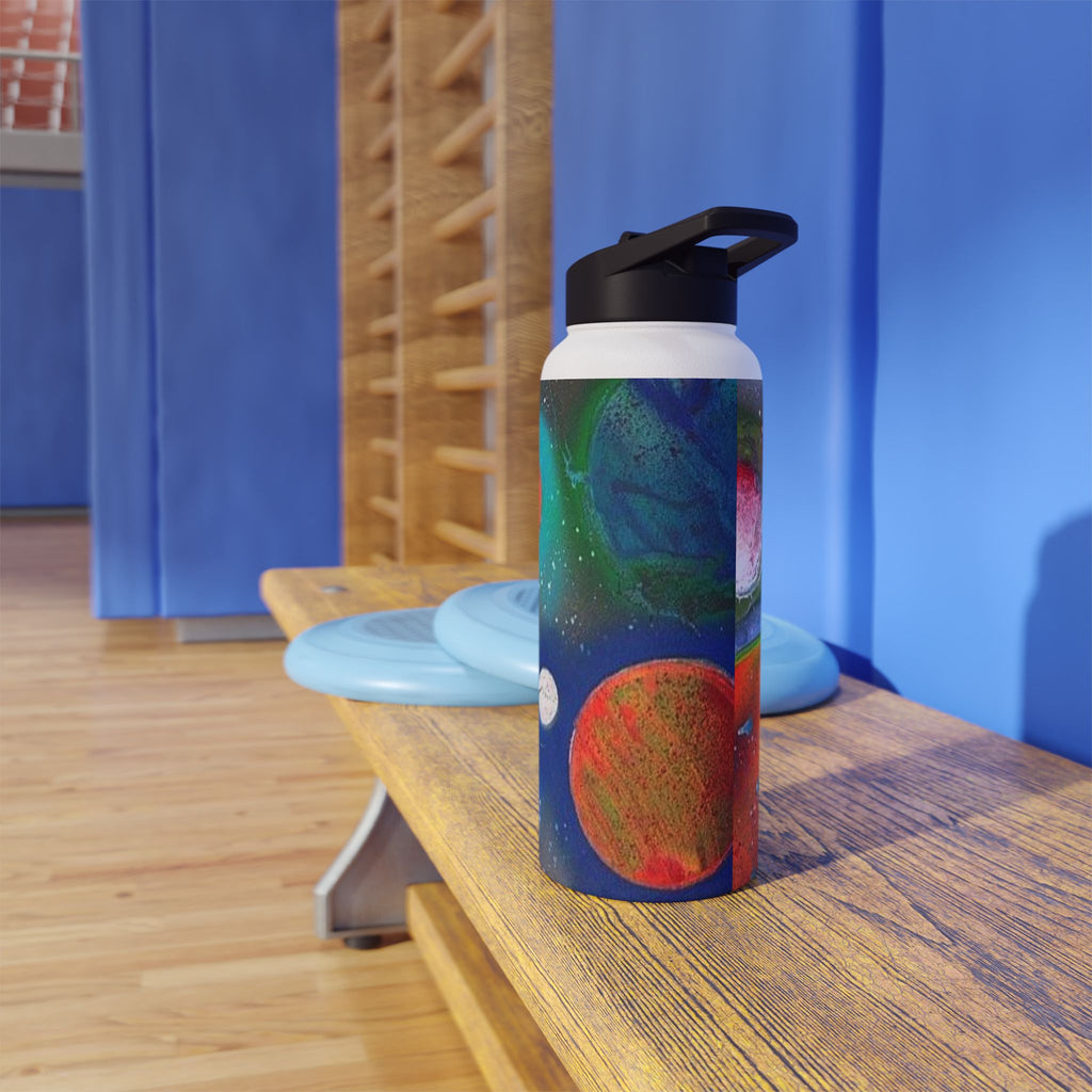 Galaxy Planets Stainless Steel Water Bottle