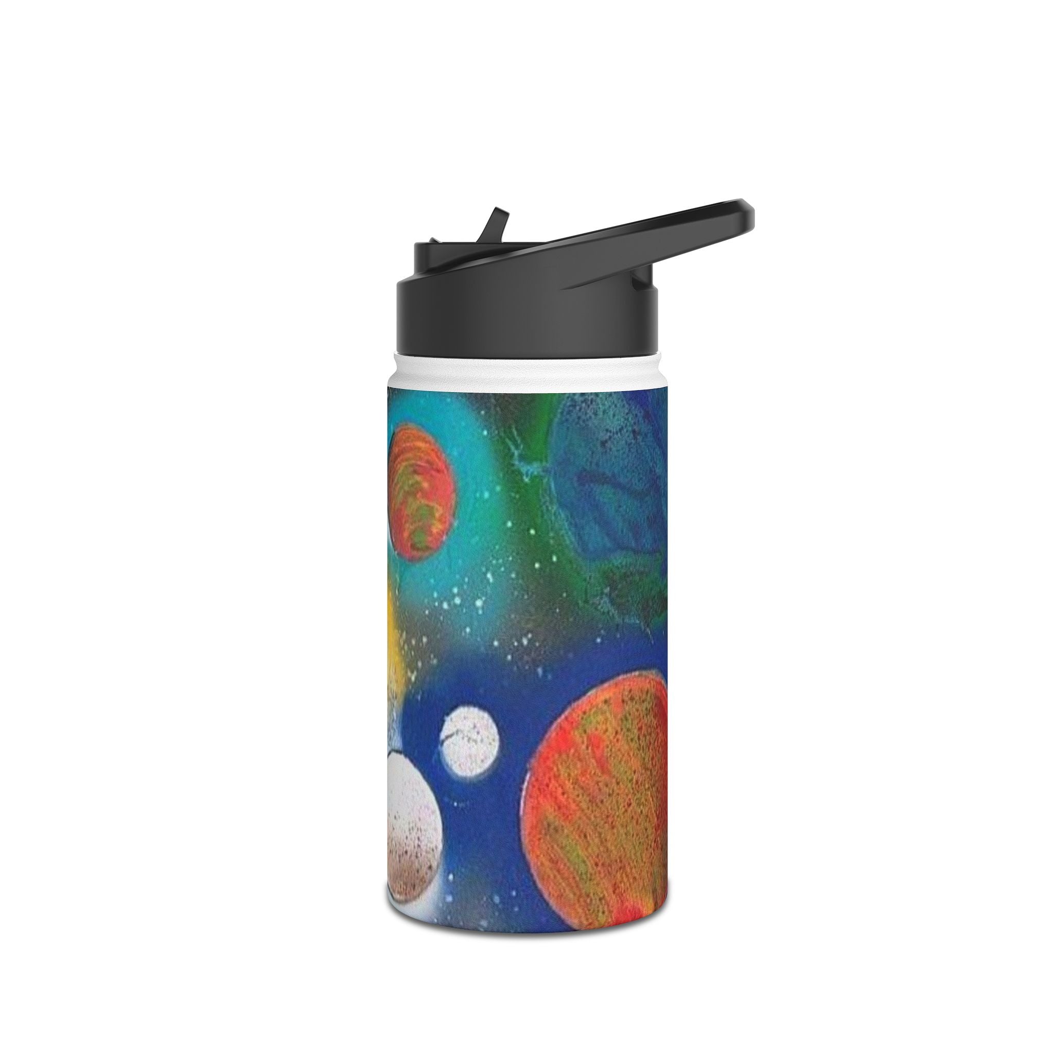 Galaxy Planets Stainless Steel Water Bottle