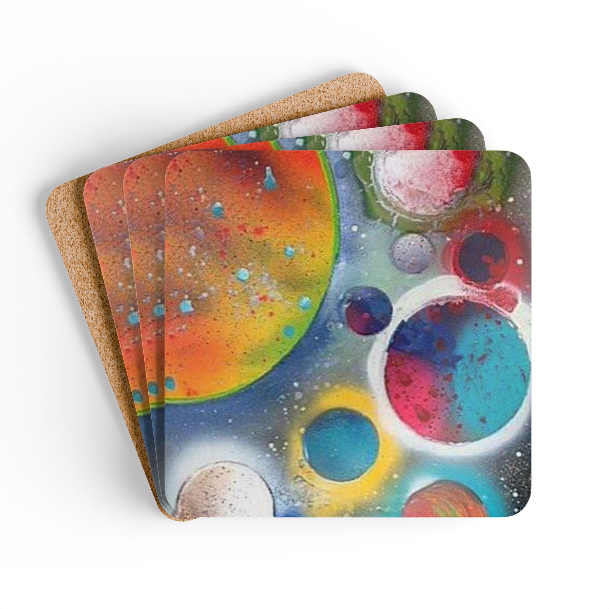 Galaxy Planets Art Coasters (Set of 4)