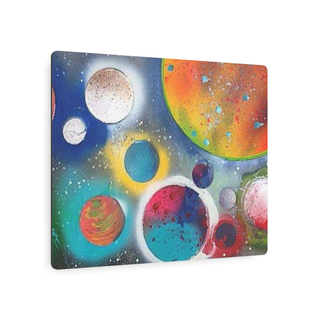 Galaxy Planets Metal Art Sign