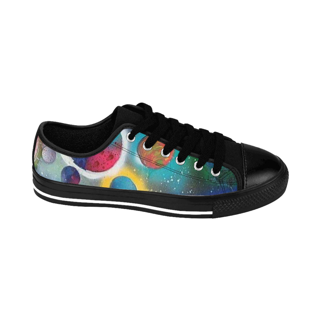 Galaxy Planets Men's Low-Top Sneakers