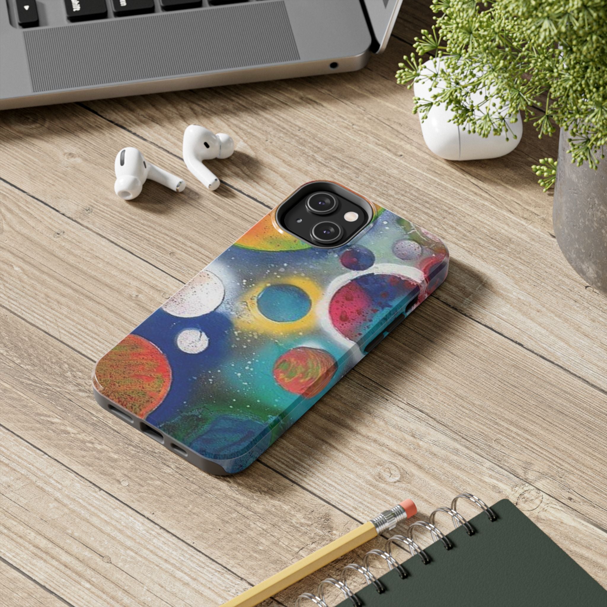 Galaxy Planets Themed Tough Phone Case (various phone options)