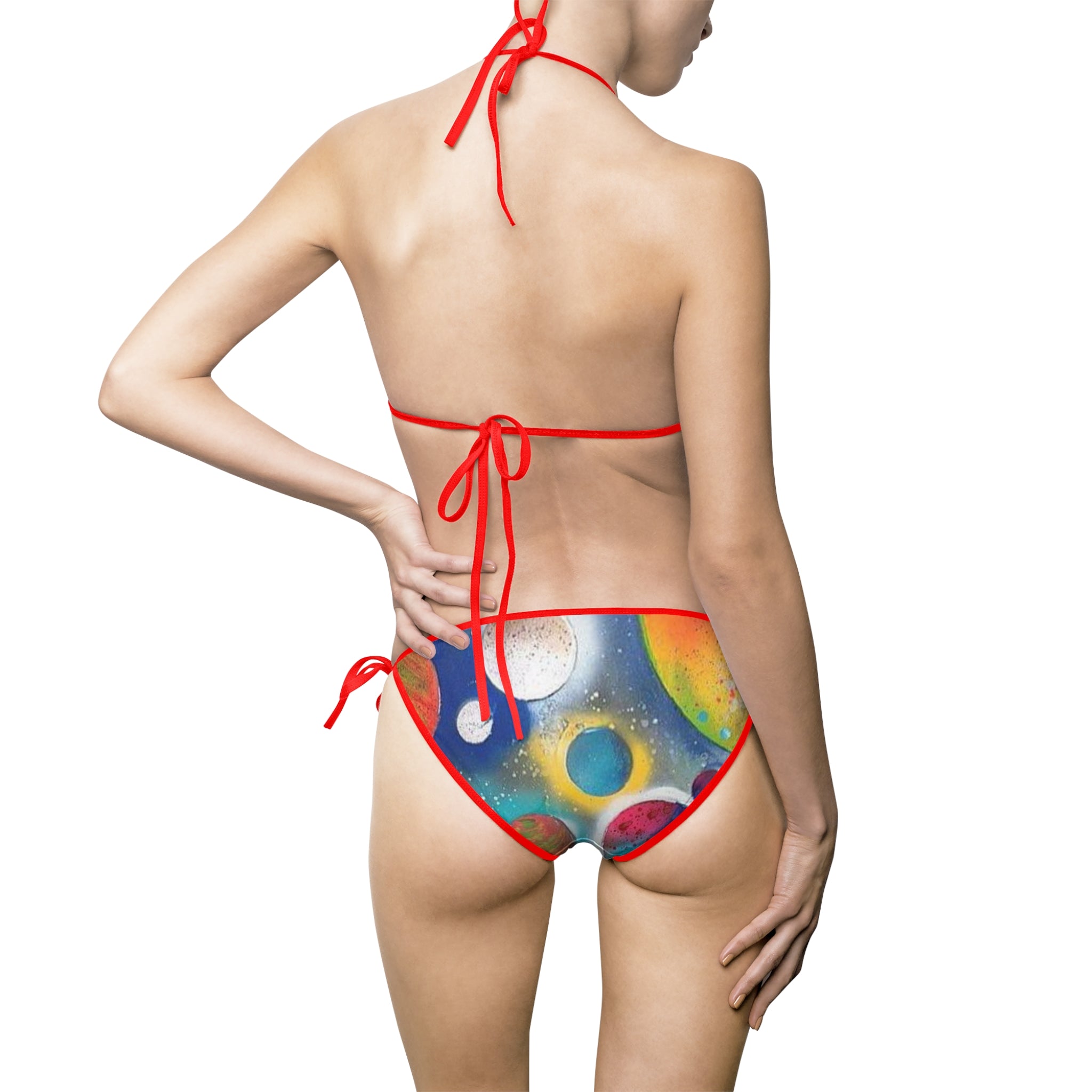 Galaxy Planets Bikini Swimsuit Set
