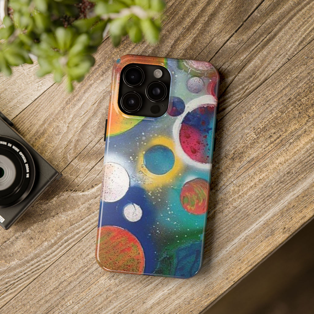 Galaxy Planets Themed Tough Phone Case (various phone options)
