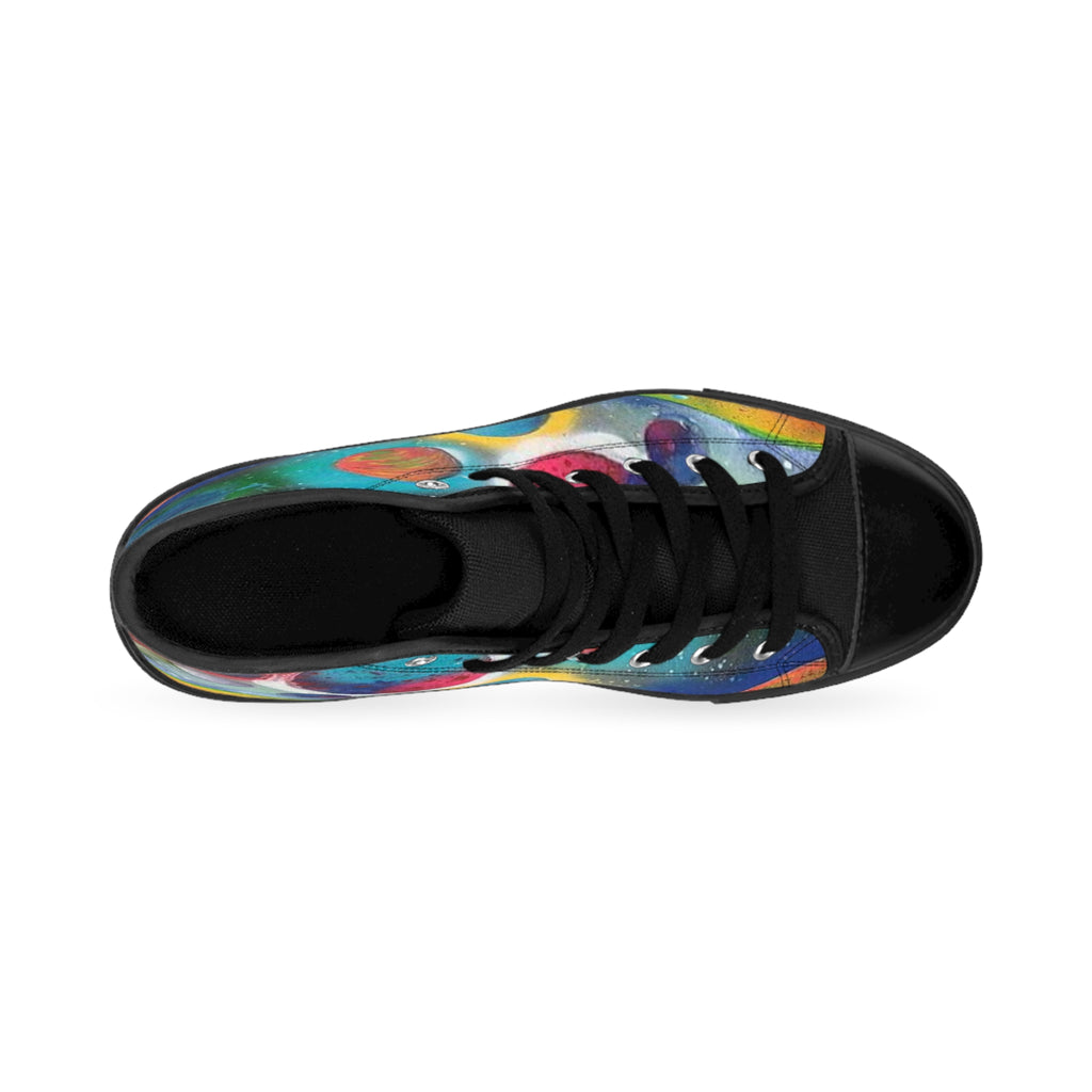 Galaxy Planets Men's High-Top Sneakers