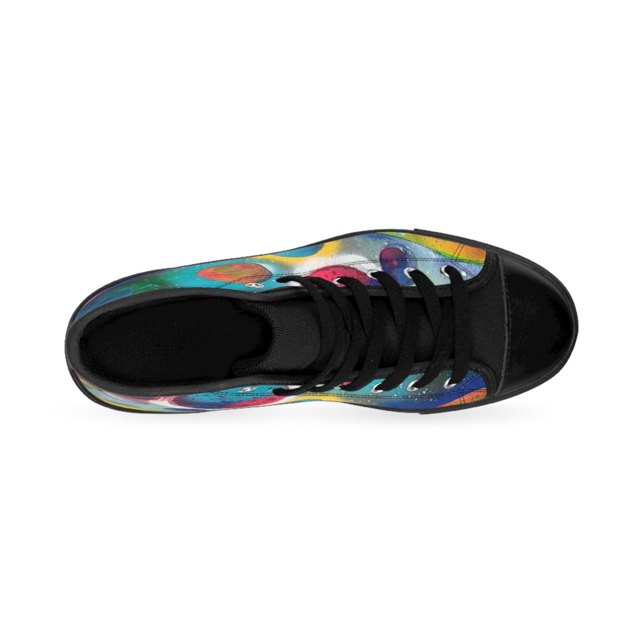 Galaxy Planets Men's High-Top Sneakers