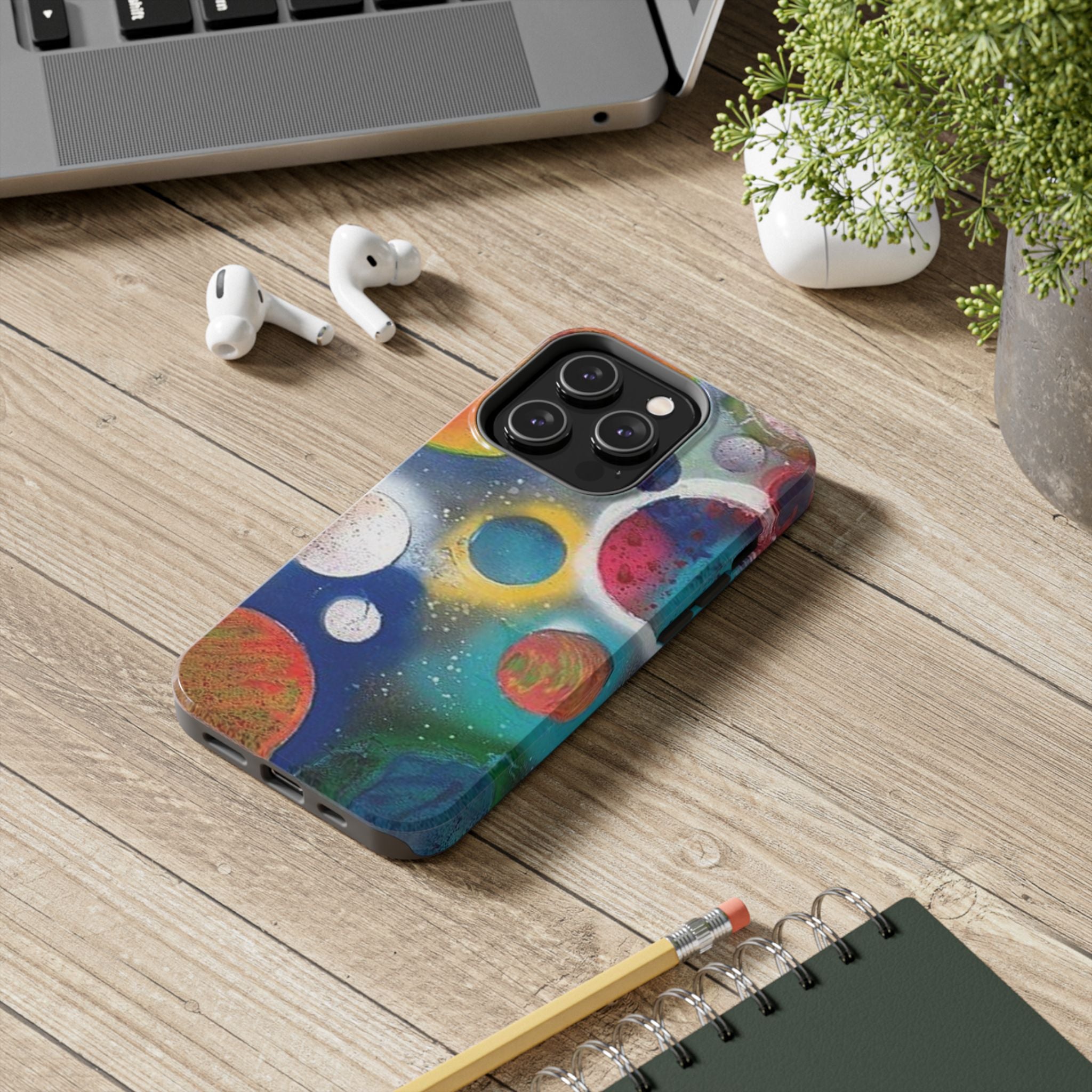Galaxy Planets Themed Tough Phone Case (various phone options)