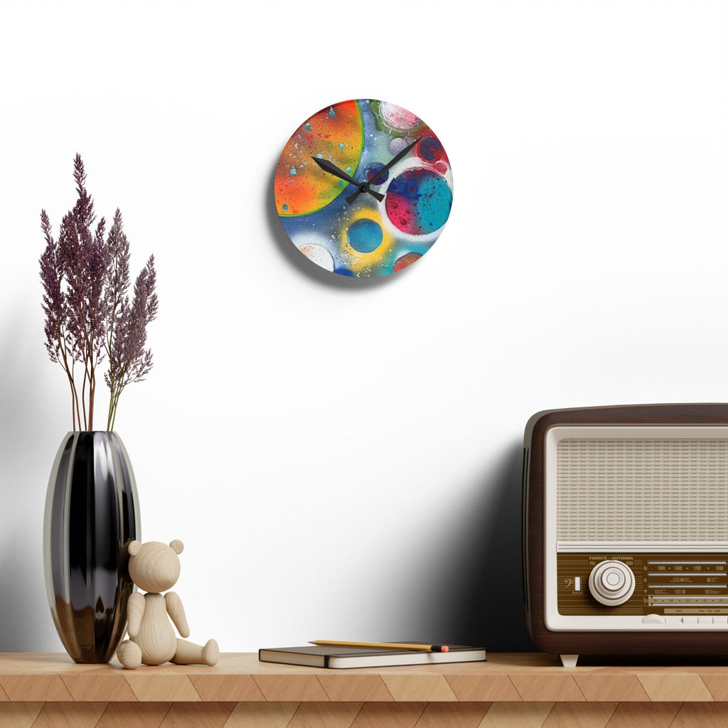 Galaxy Planets Acrylic Wall Clock