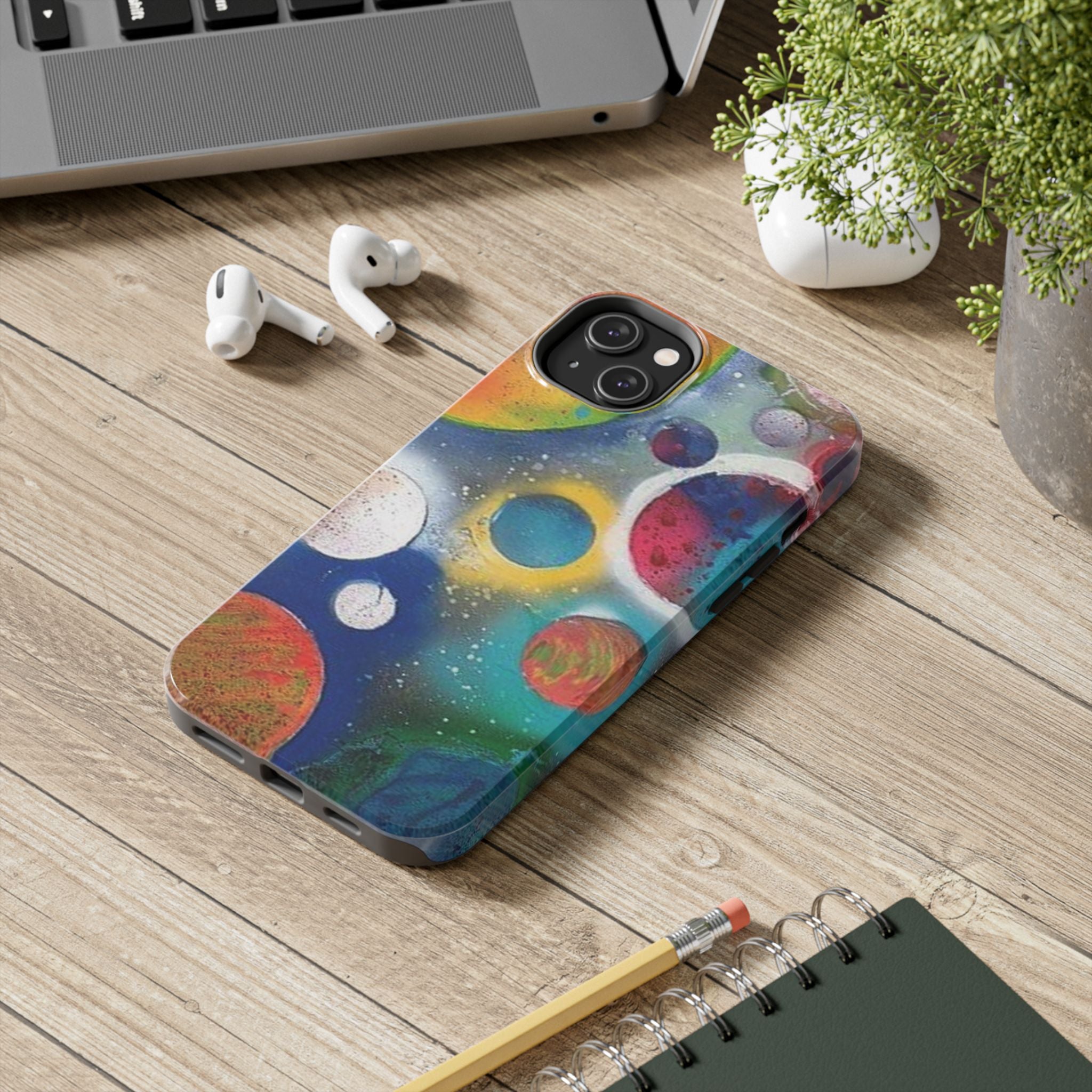 Galaxy Planets Themed Tough Phone Case (various phone options)