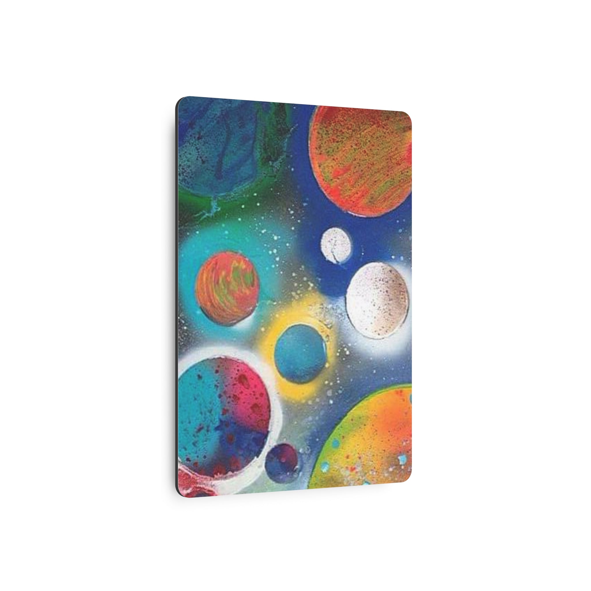 Galaxy Planets Metal Art Sign