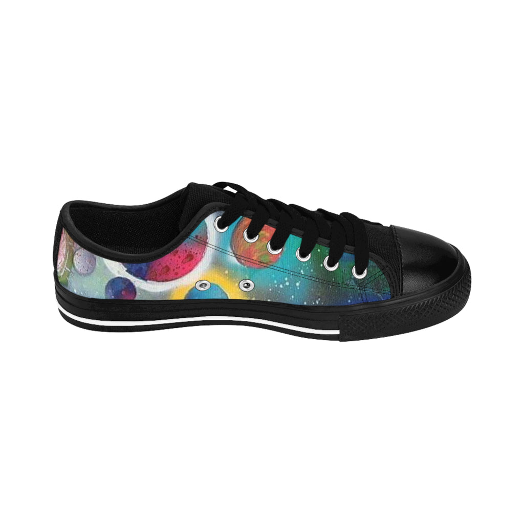 Galaxy Planets Men's Low-Top Sneakers