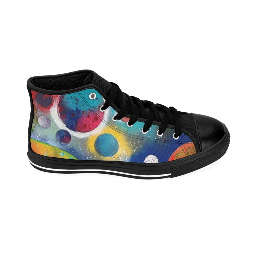 Galaxy Planets Women's High-Top Sneakers