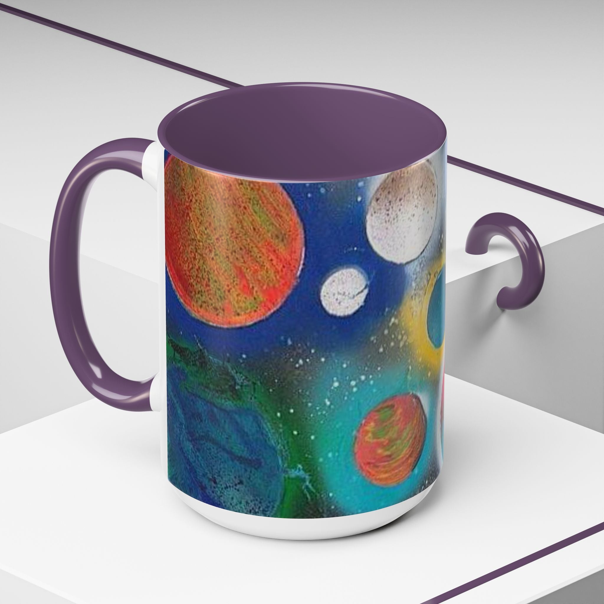 Galaxy Planets Accent Coffee Mug (11/15oz)