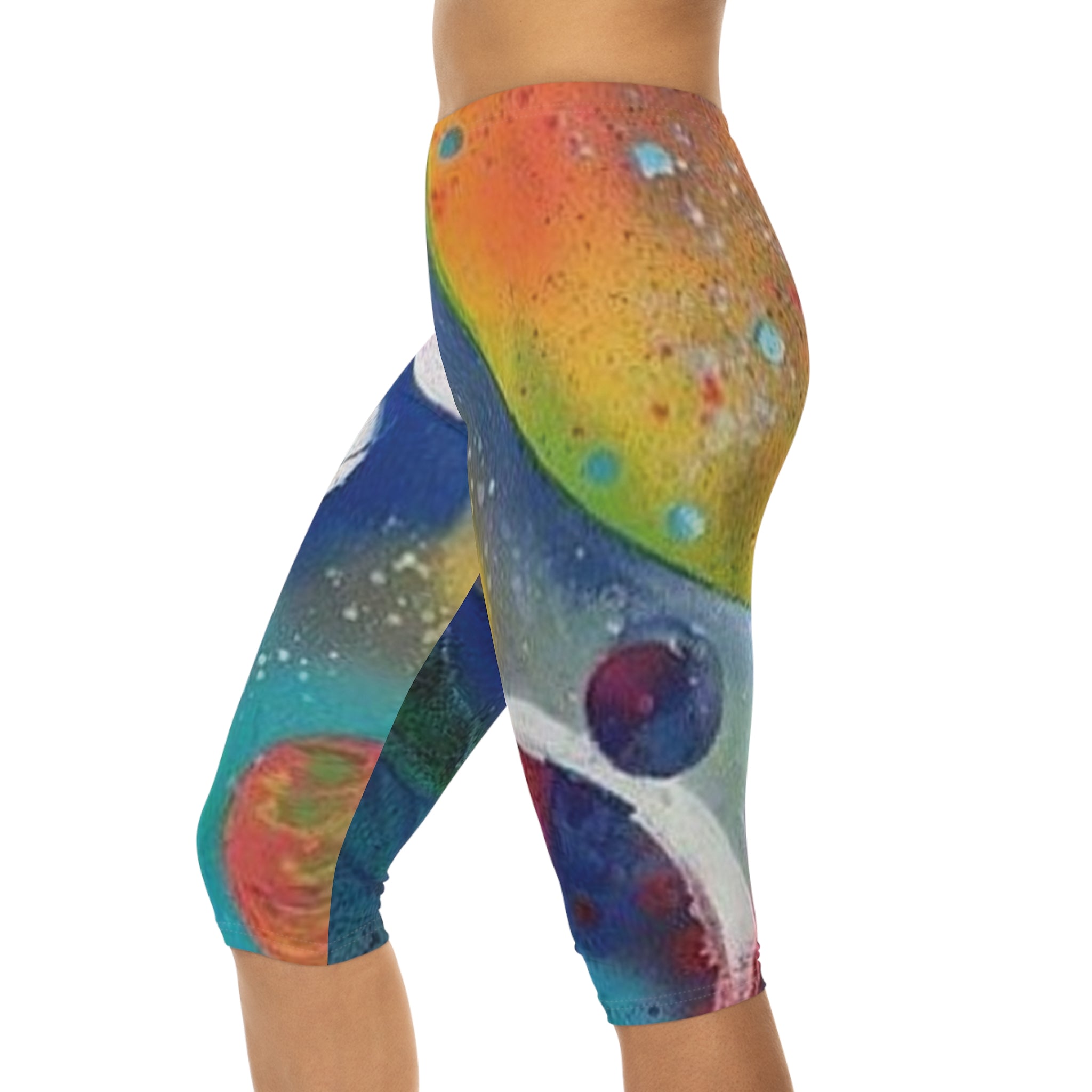 Galaxy Planets Capri Leggings