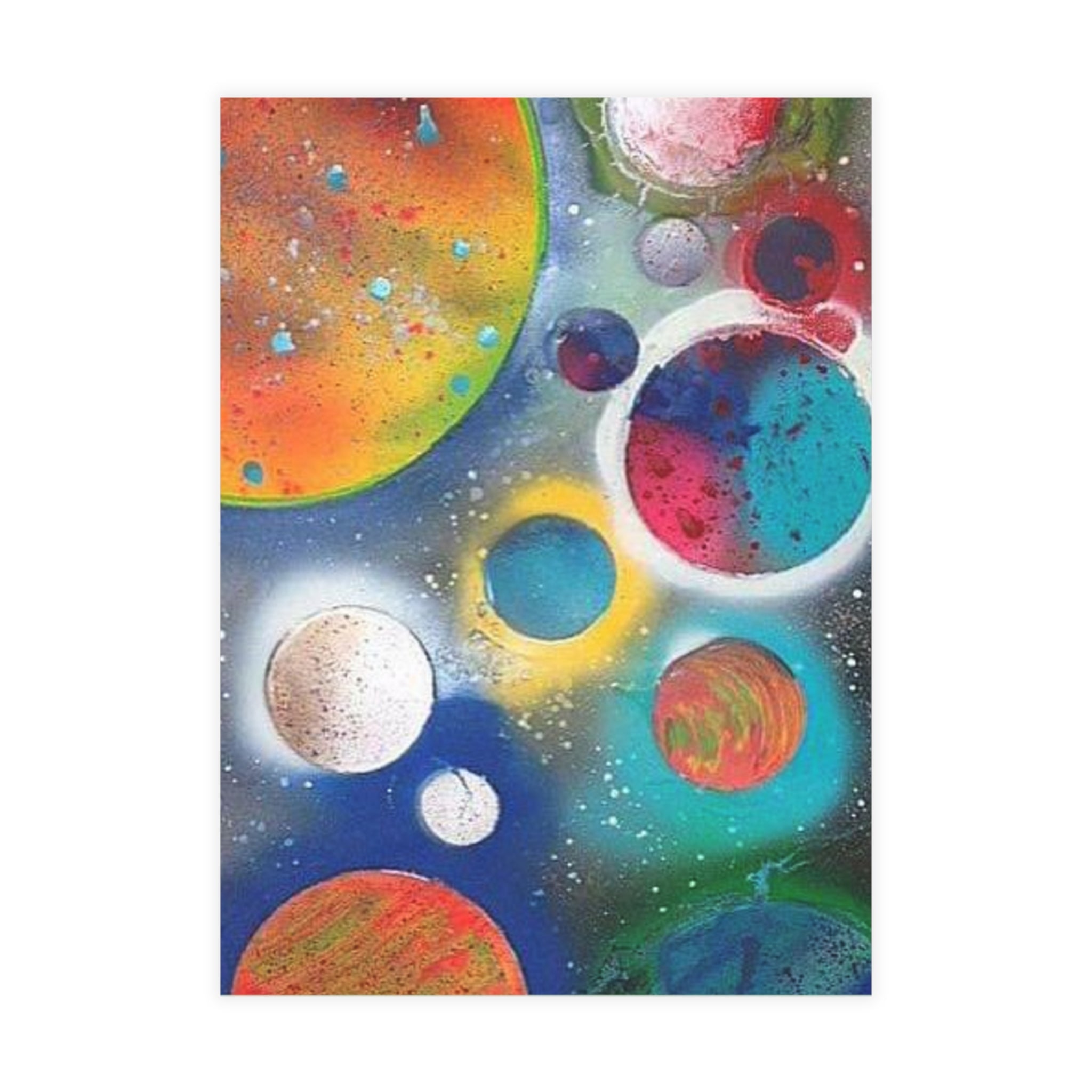 Galaxy Planets Print Postcard Bundles