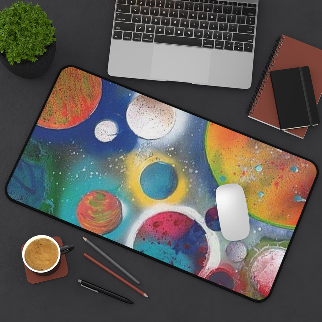 Galaxy Planets Desk Mat