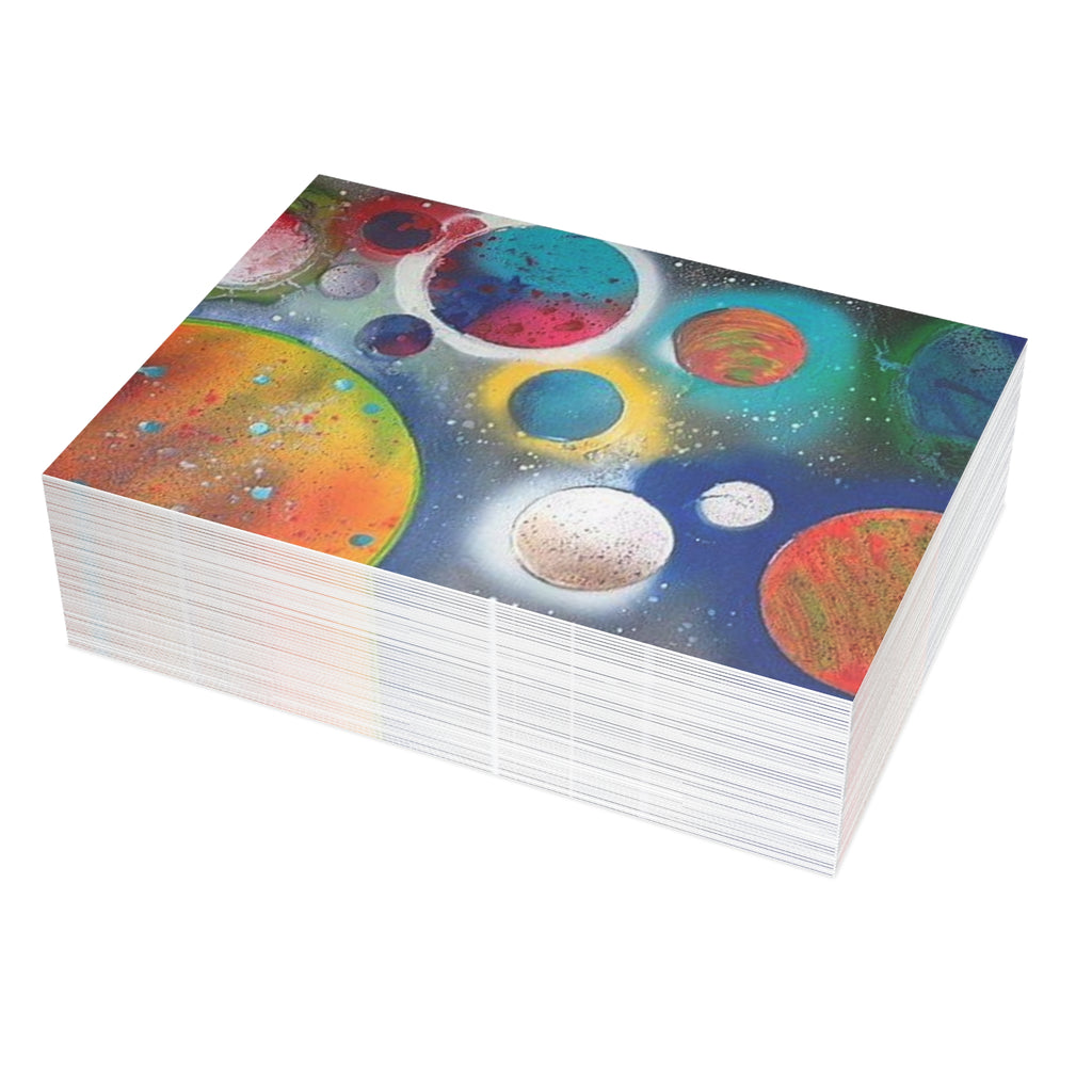 Galaxy Planets Print Postcard Bundles