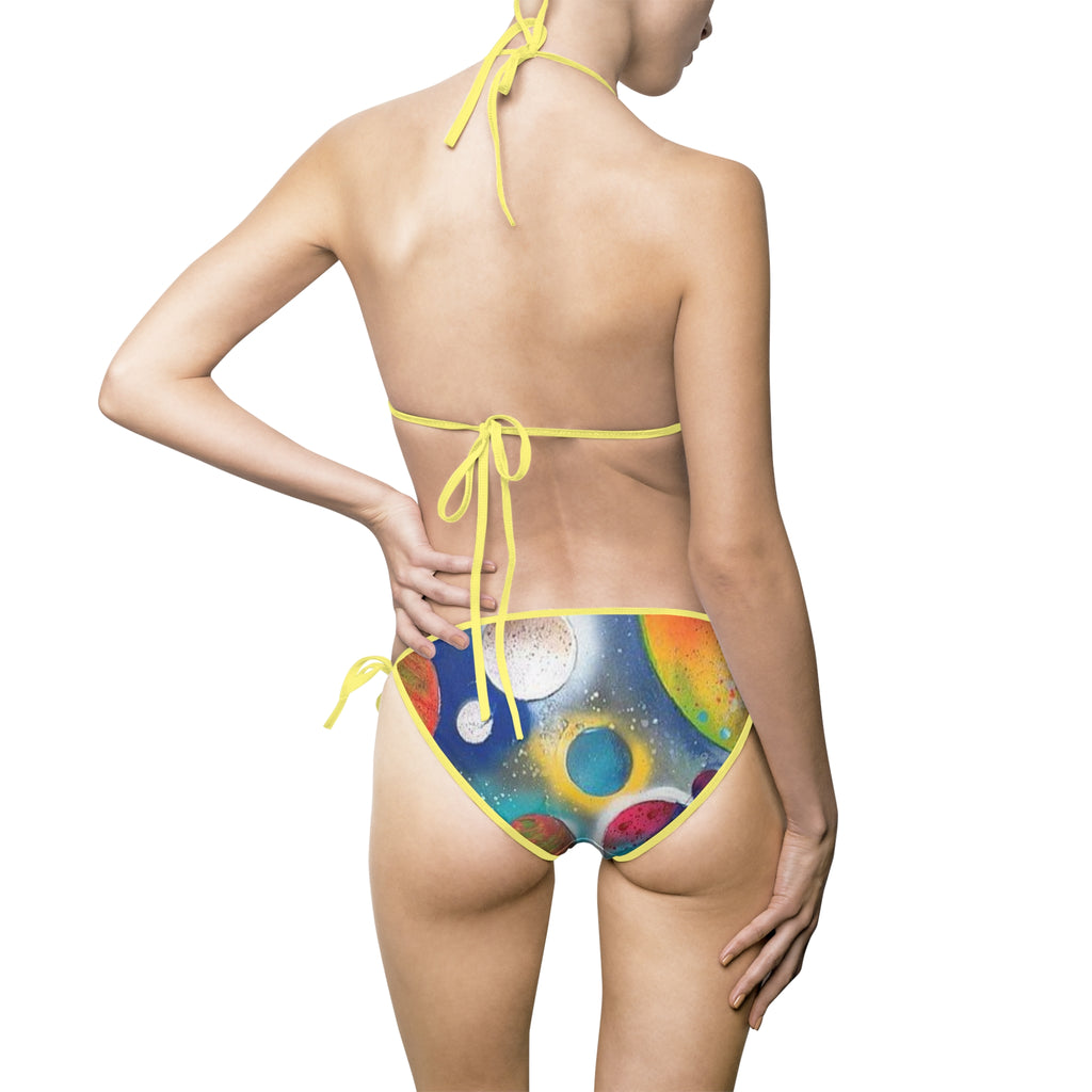 Galaxy Planets Bikini Swimsuit Set