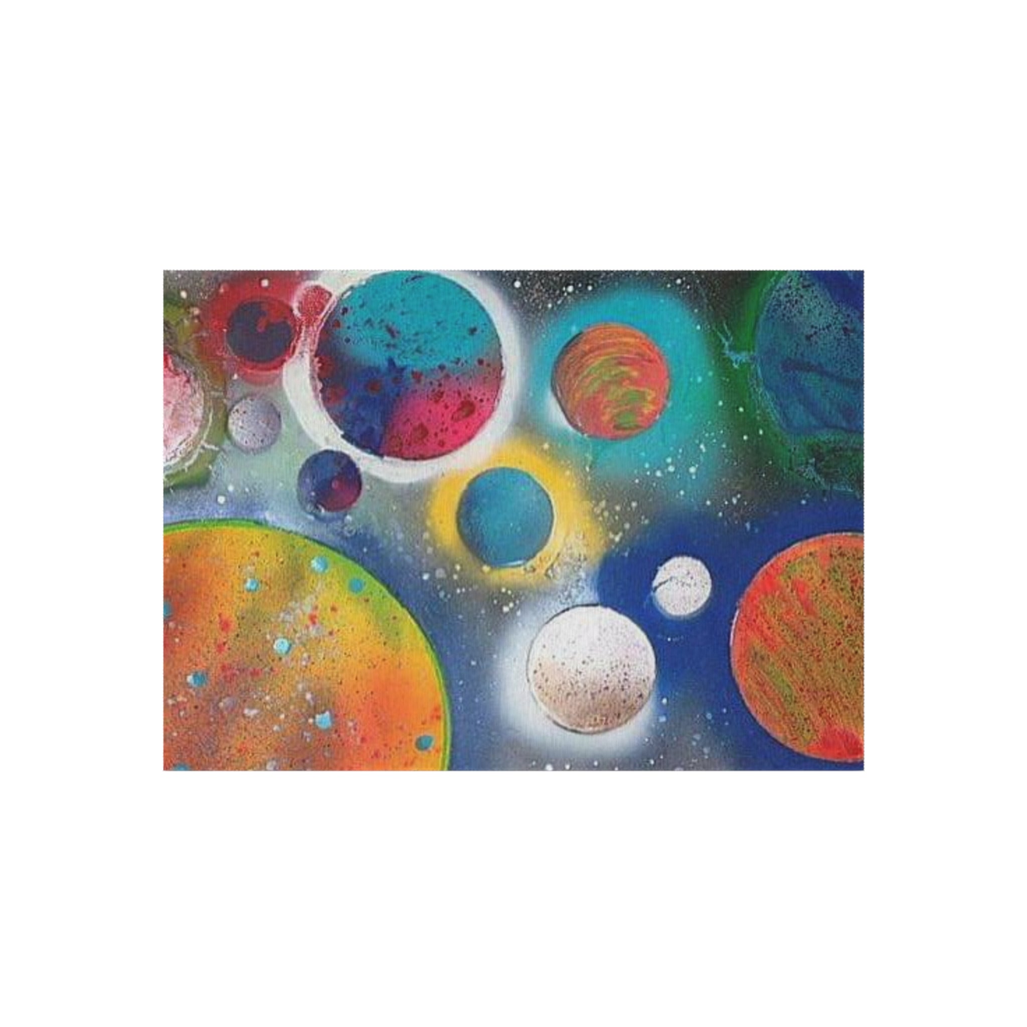 Galaxy Planets Outdoor Rug