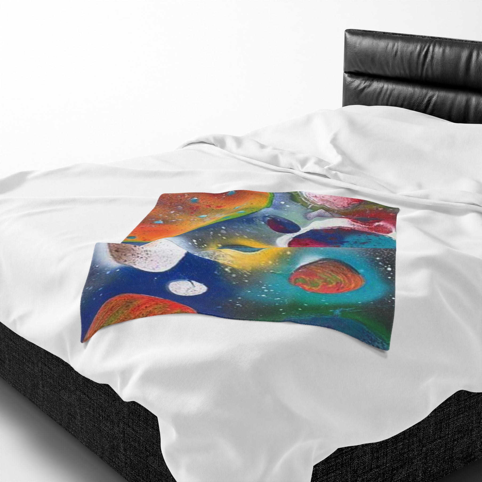 Galaxy Planets Plush Blanket