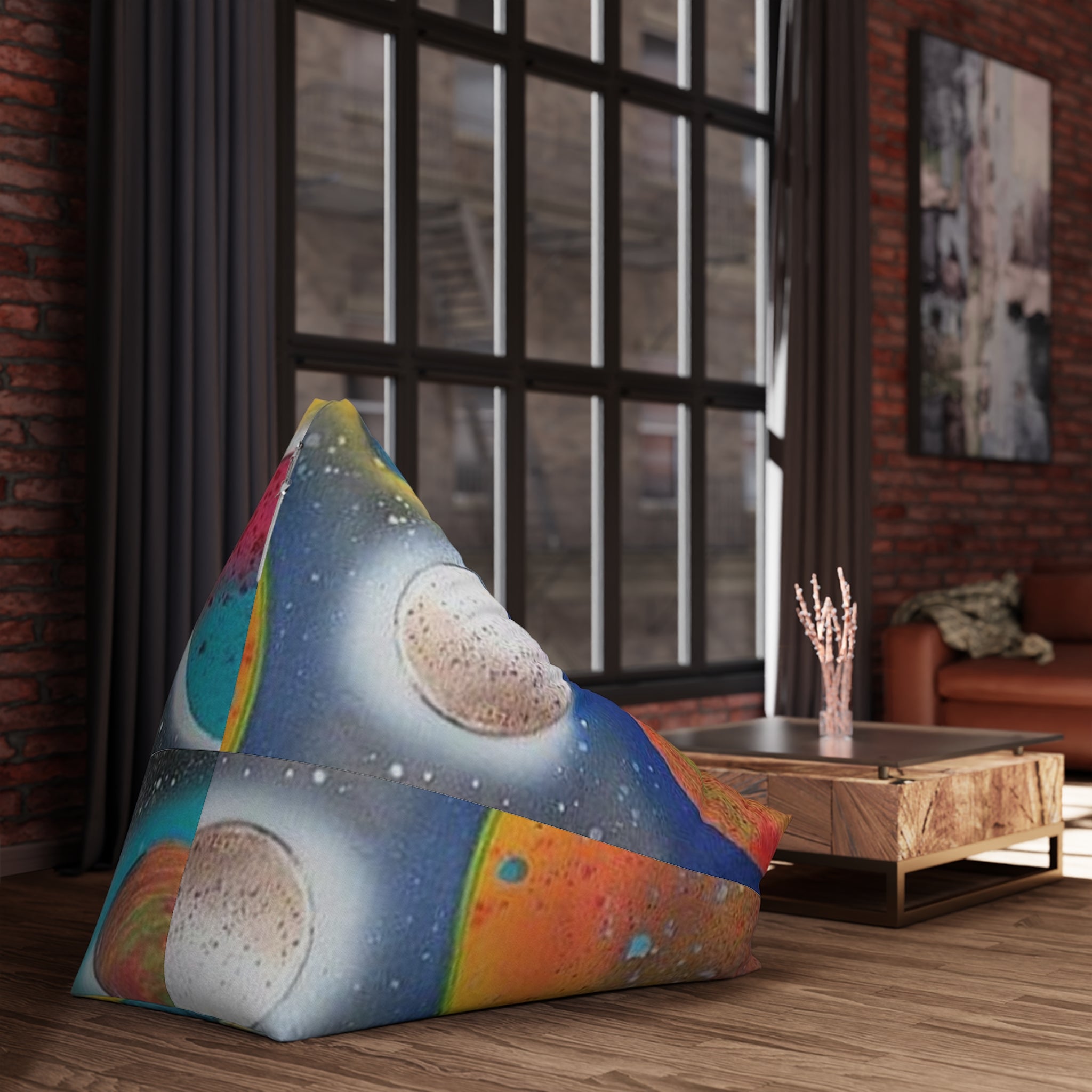 Galaxy Planets Bean Bag Slip Cover