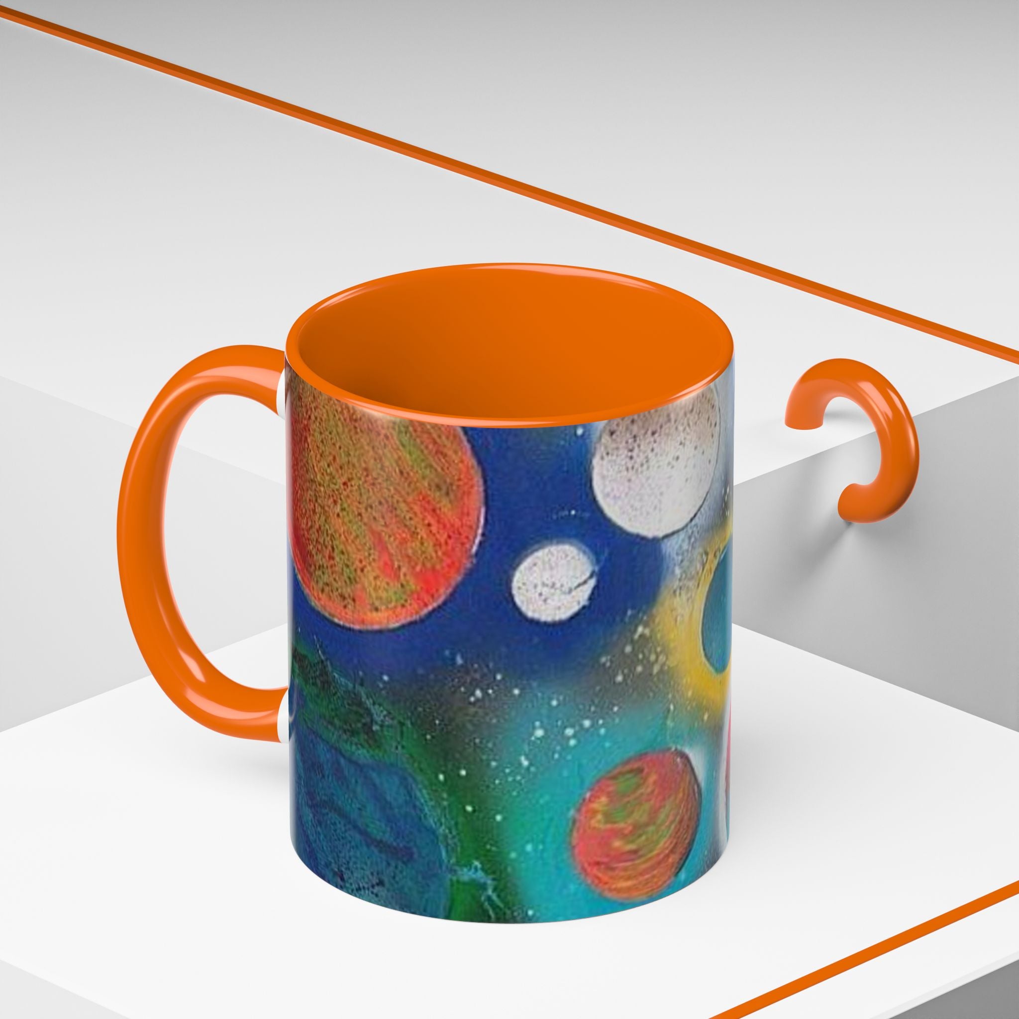 Galaxy Planets Accent Coffee Mug (11/15oz)