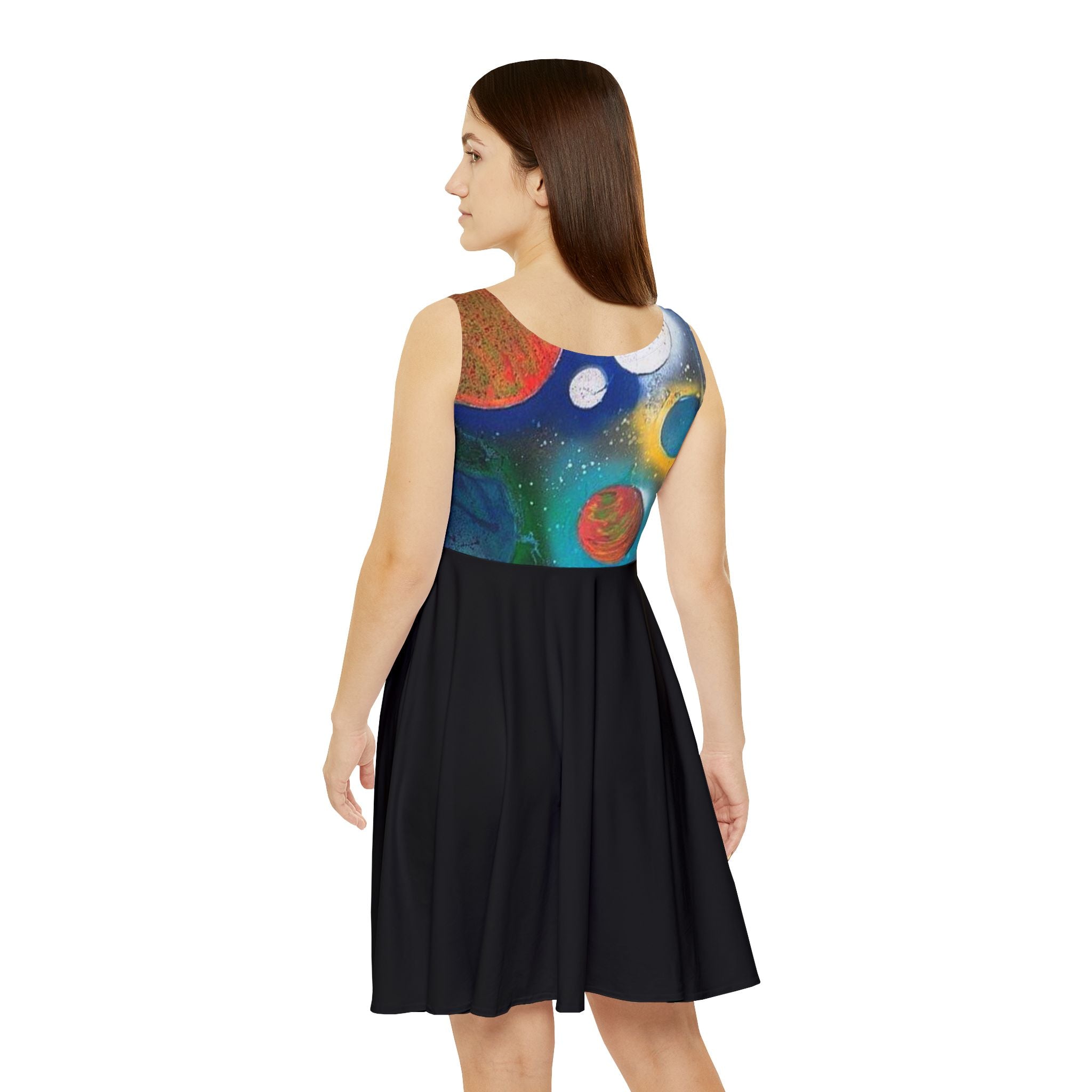 Galaxy Planets Skater Dress
