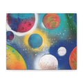 Galaxy Planets Art Print Matte Canvas
