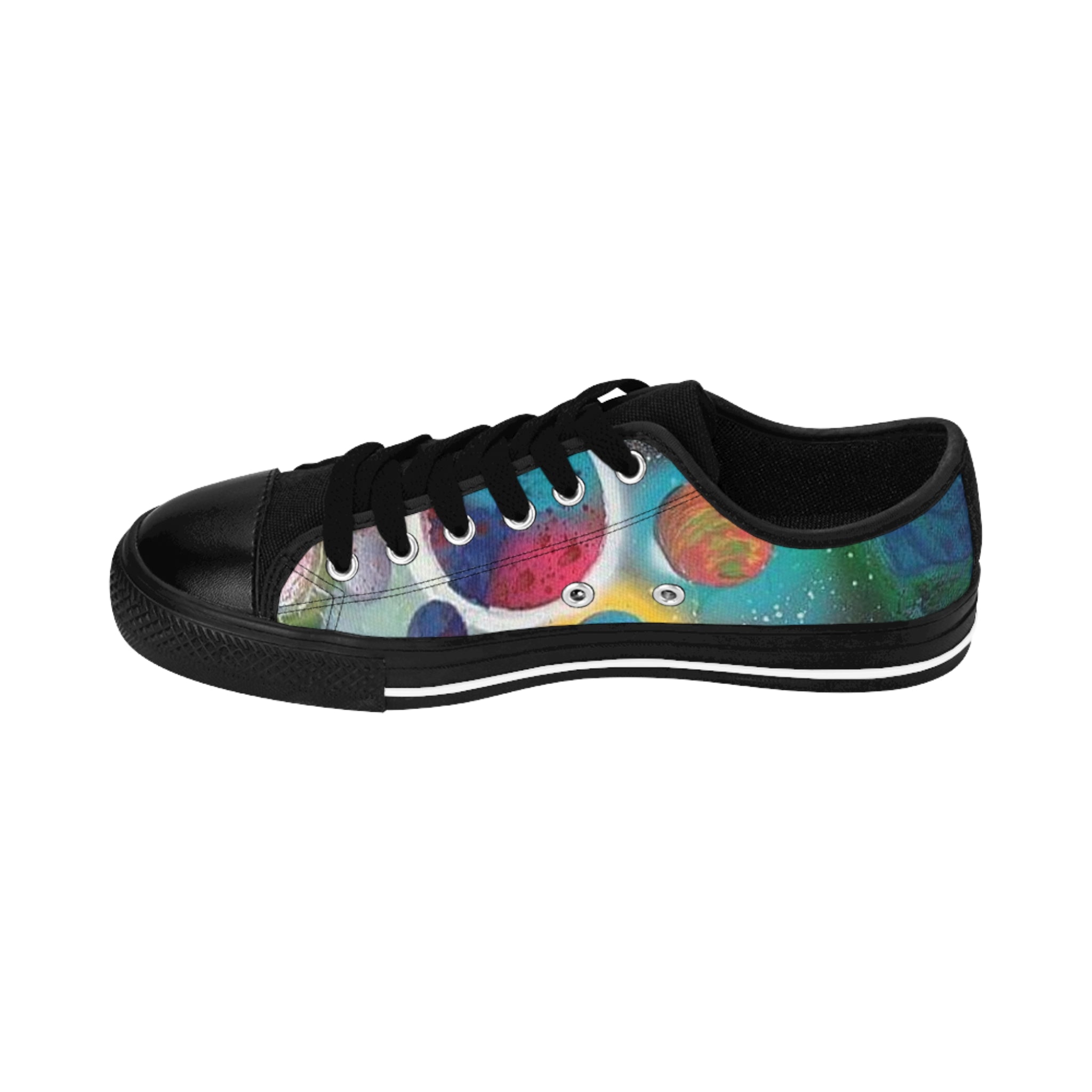Galaxy Planets Women's Low-Top Sneakers