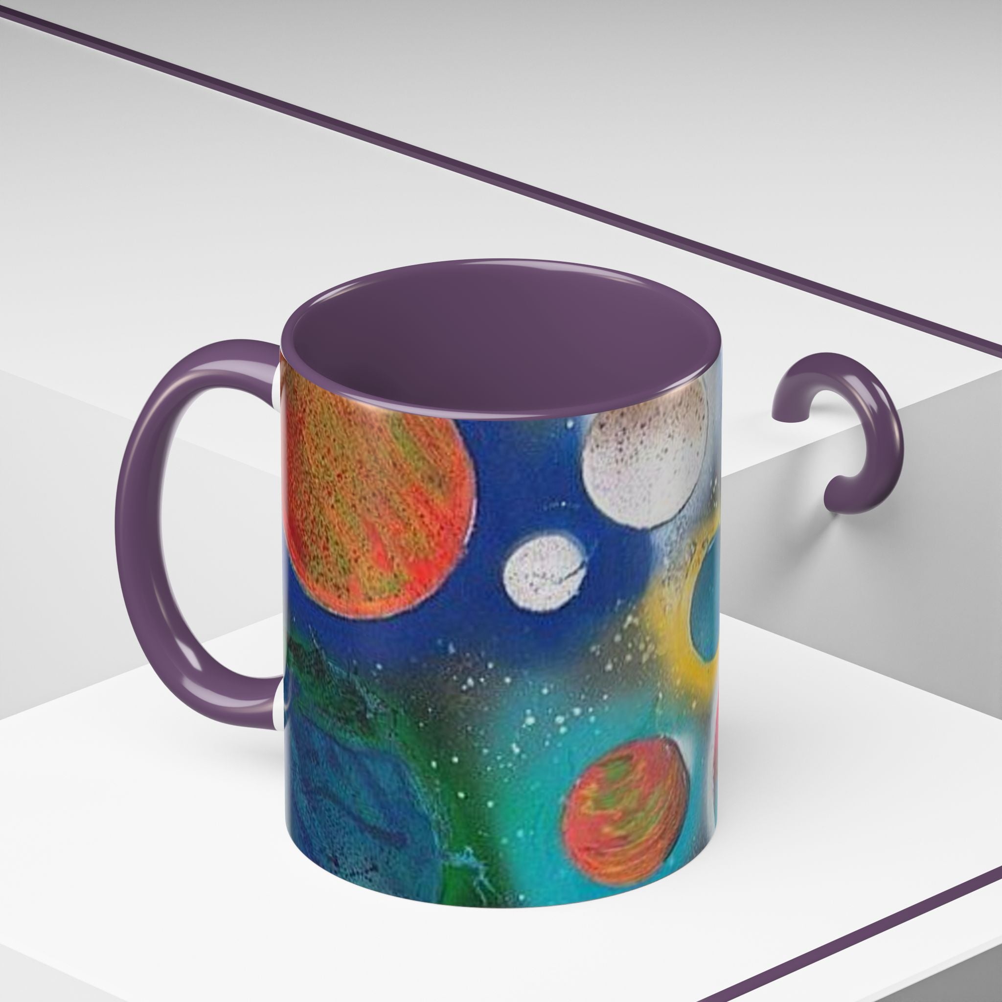 Galaxy Planets Accent Coffee Mug (11/15oz)