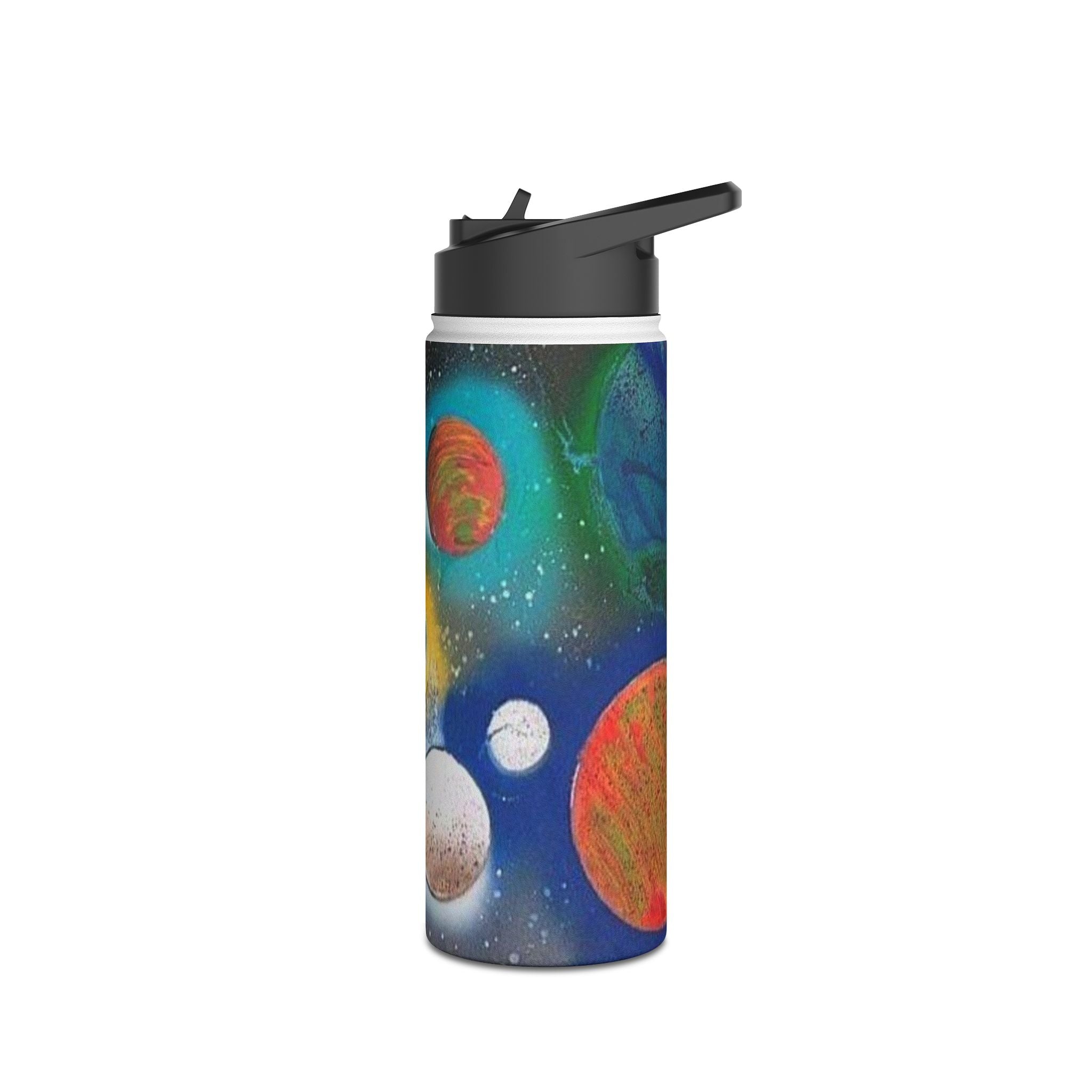 Galaxy Planets Stainless Steel Water Bottle