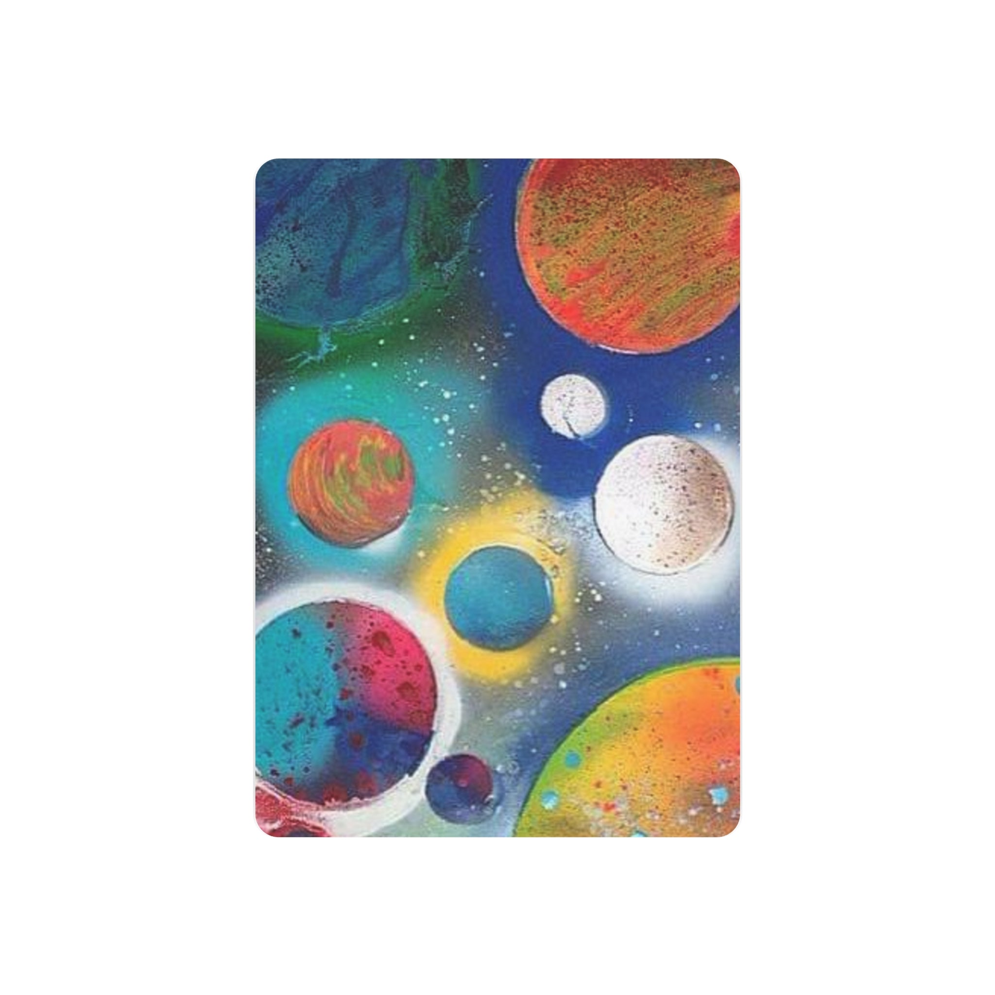 Galaxy Planets Metal Art Sign